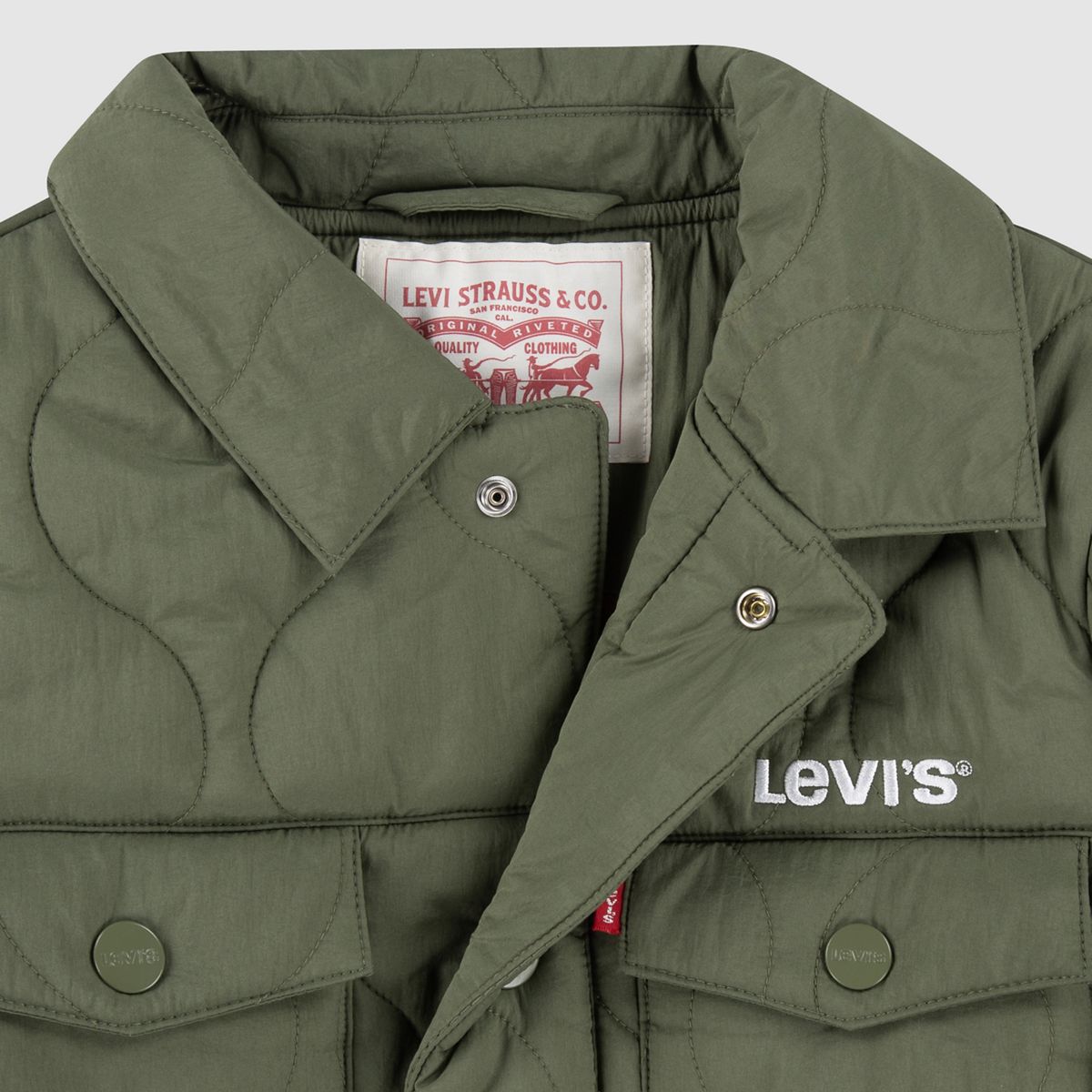 Quilted Trucker Jacket Big Boys 8-20 — Four Leaf Clover