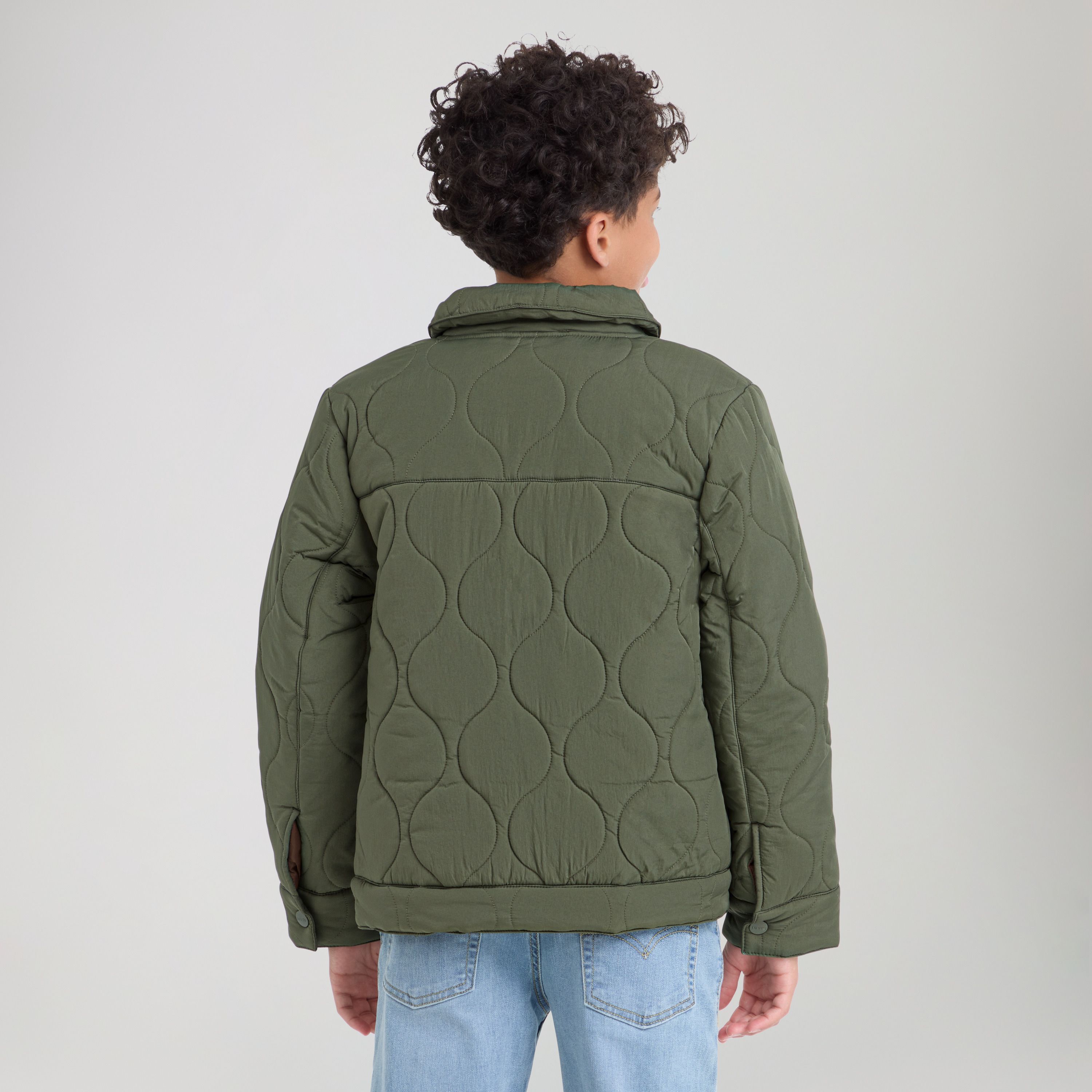 Quilted Trucker Jacket Big Boys 8-20 3