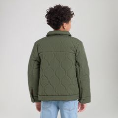 Quilted Trucker Jacket Big Boys 8-20 — Four Leaf Clover 3