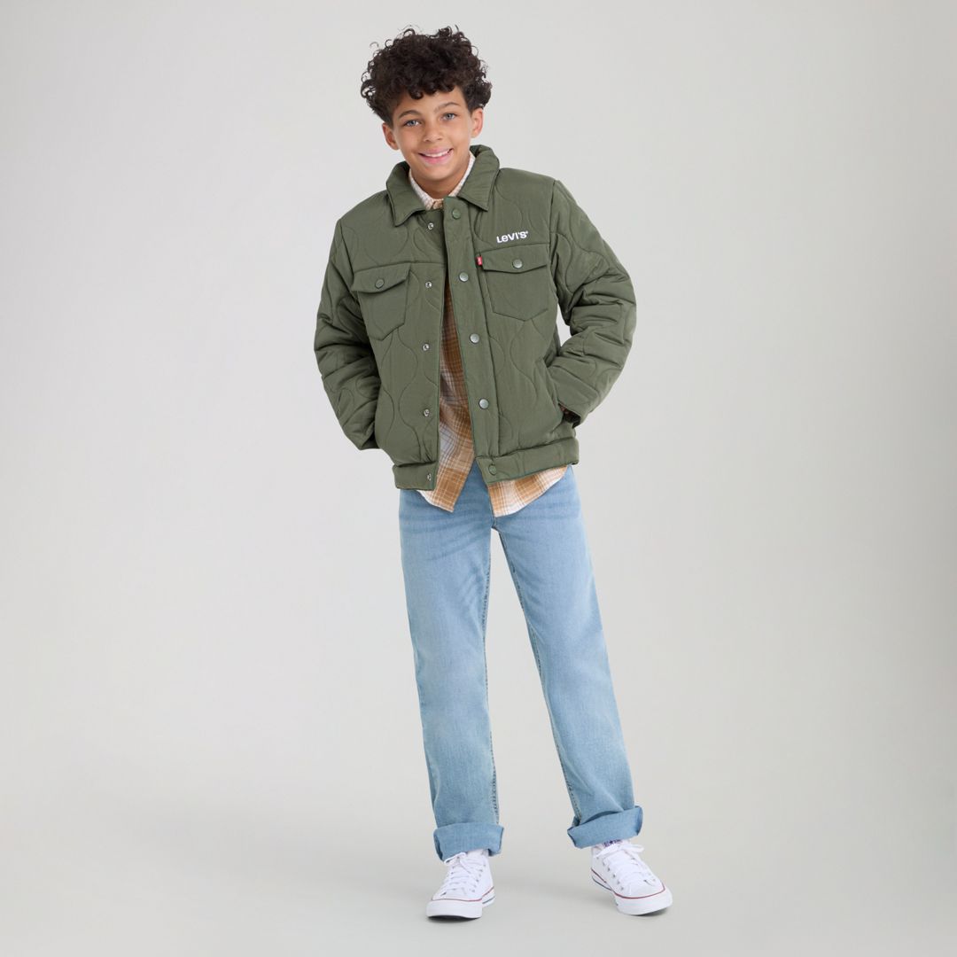 Levi's Quilted Trucker Jacket Big Boys 8-20 S