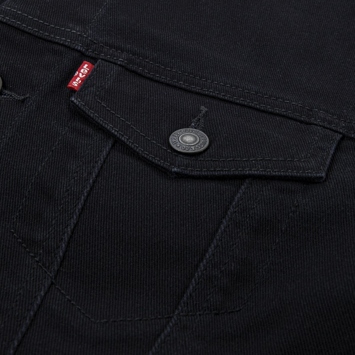 Trucker Jacket Big Boys 8-20 — Black