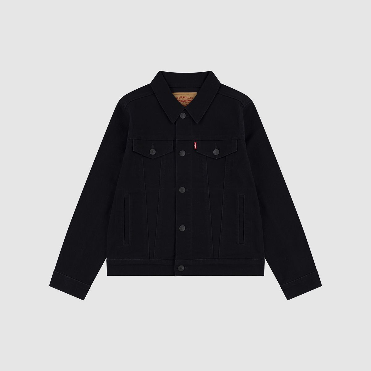 Trucker Jacket Big Boys 8-20 — Black