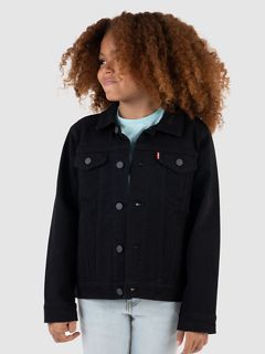 Trucker Jacket Big Boys 8-20 — Black 1
