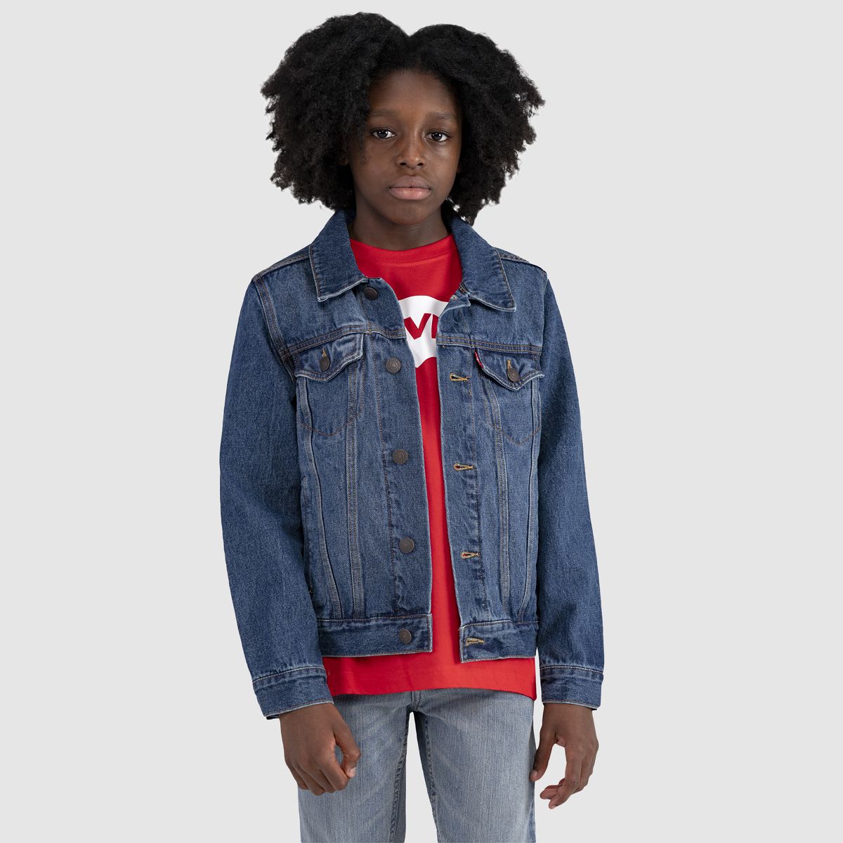 Trucker Jacket Big Boys 8-20 — Bristol - Medium Wash