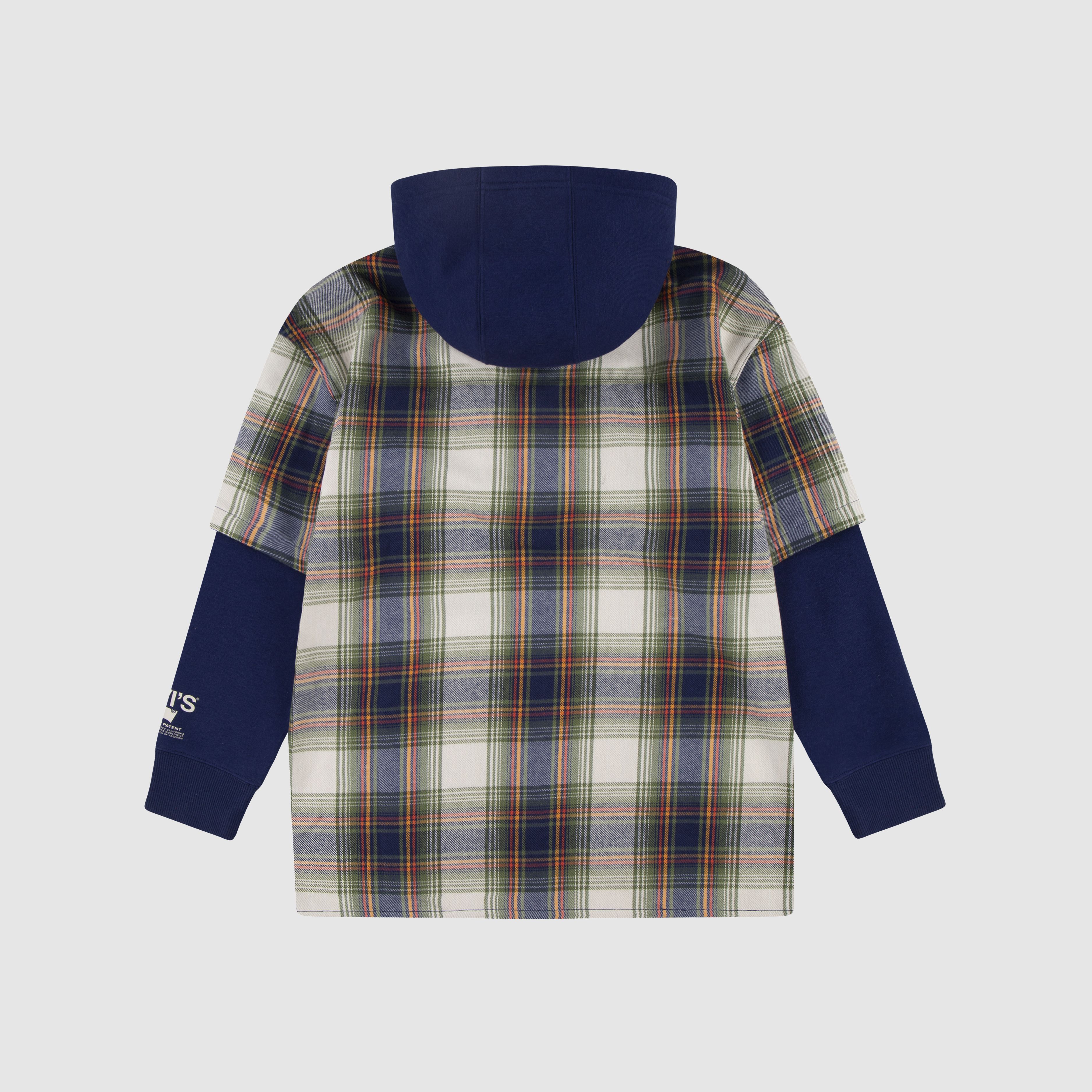 Hooded Woven Shirt Big Boys 8-20 2