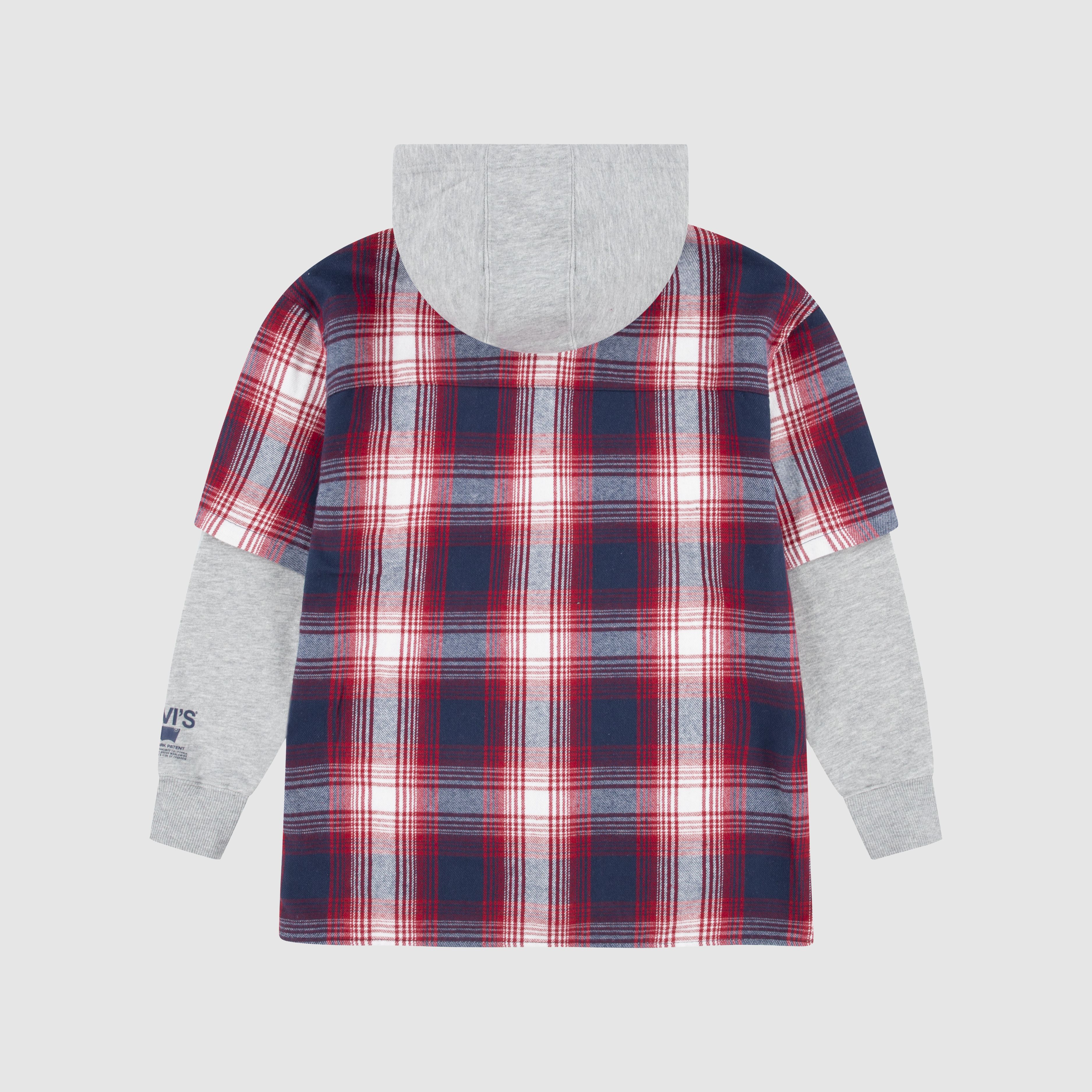 Hooded Woven Shirt Big Boys 8-20 2