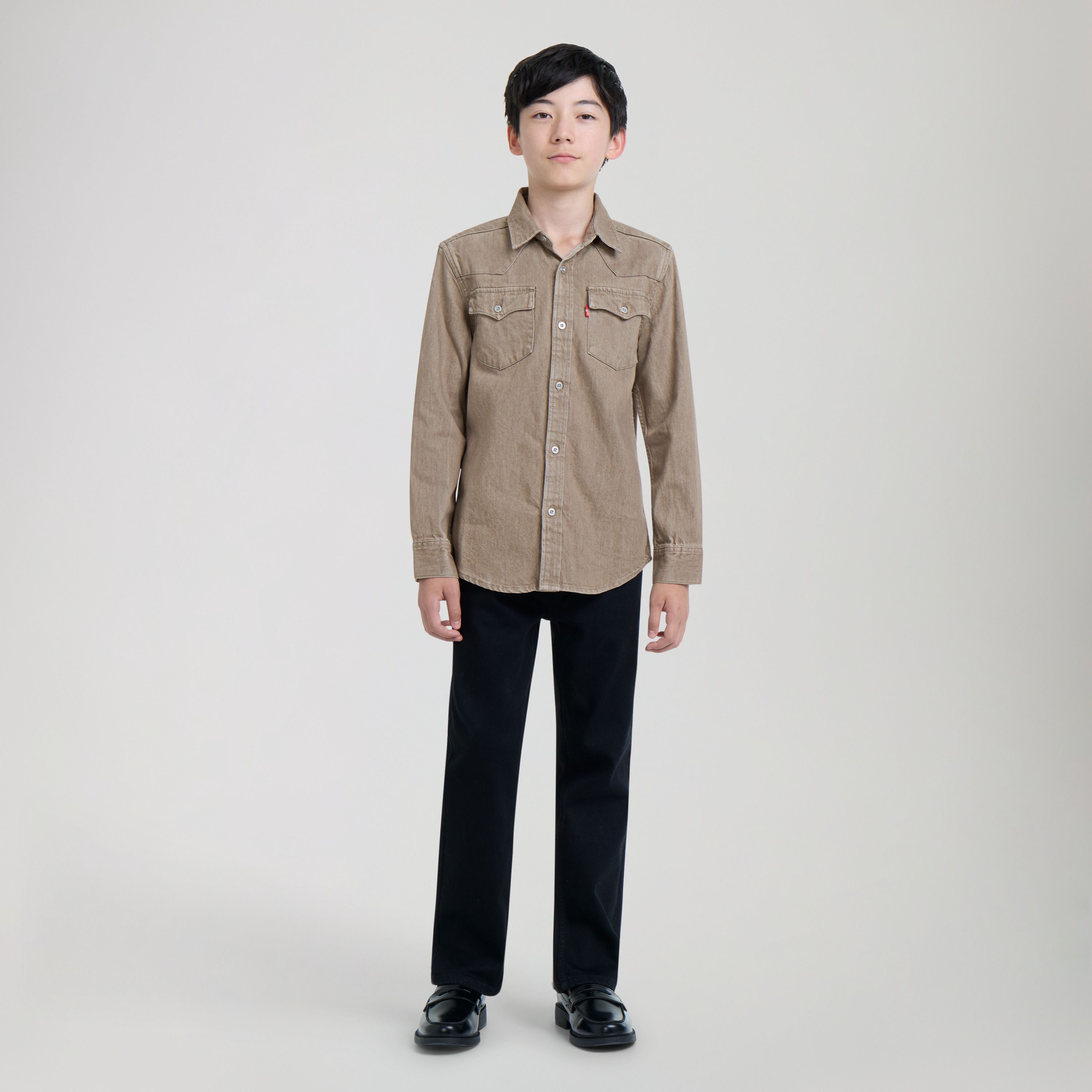 New Barstow Western Shirt Big Boys 8-20 1