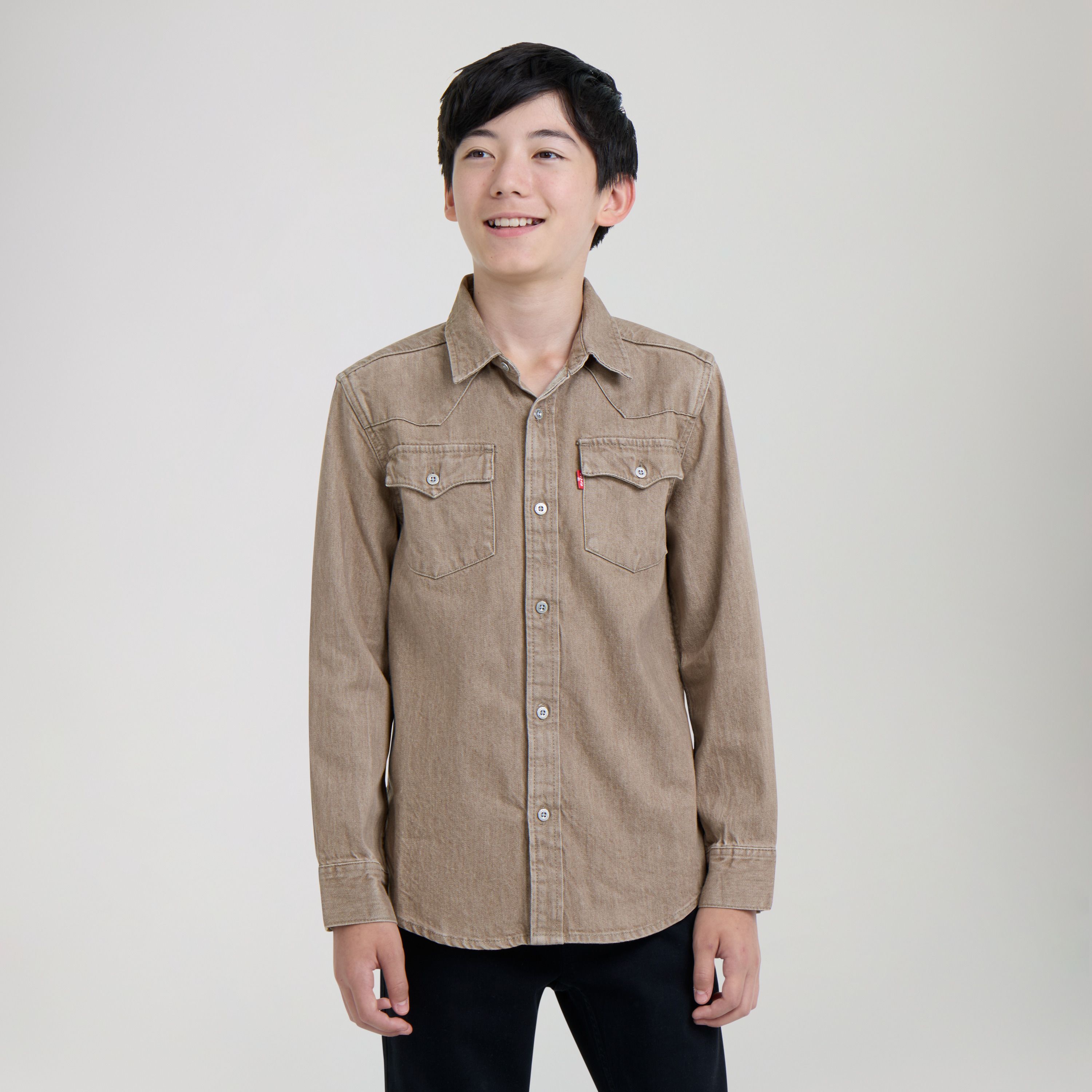 New Barstow Western Shirt Big Boys 8-20 2
