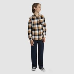 Buffalo Check Flannel Shirt Big Boys 8-20 — Jet - Black 1