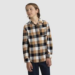 Buffalo Check Flannel Shirt Big Boys 8-20 — Jet - Black 2
