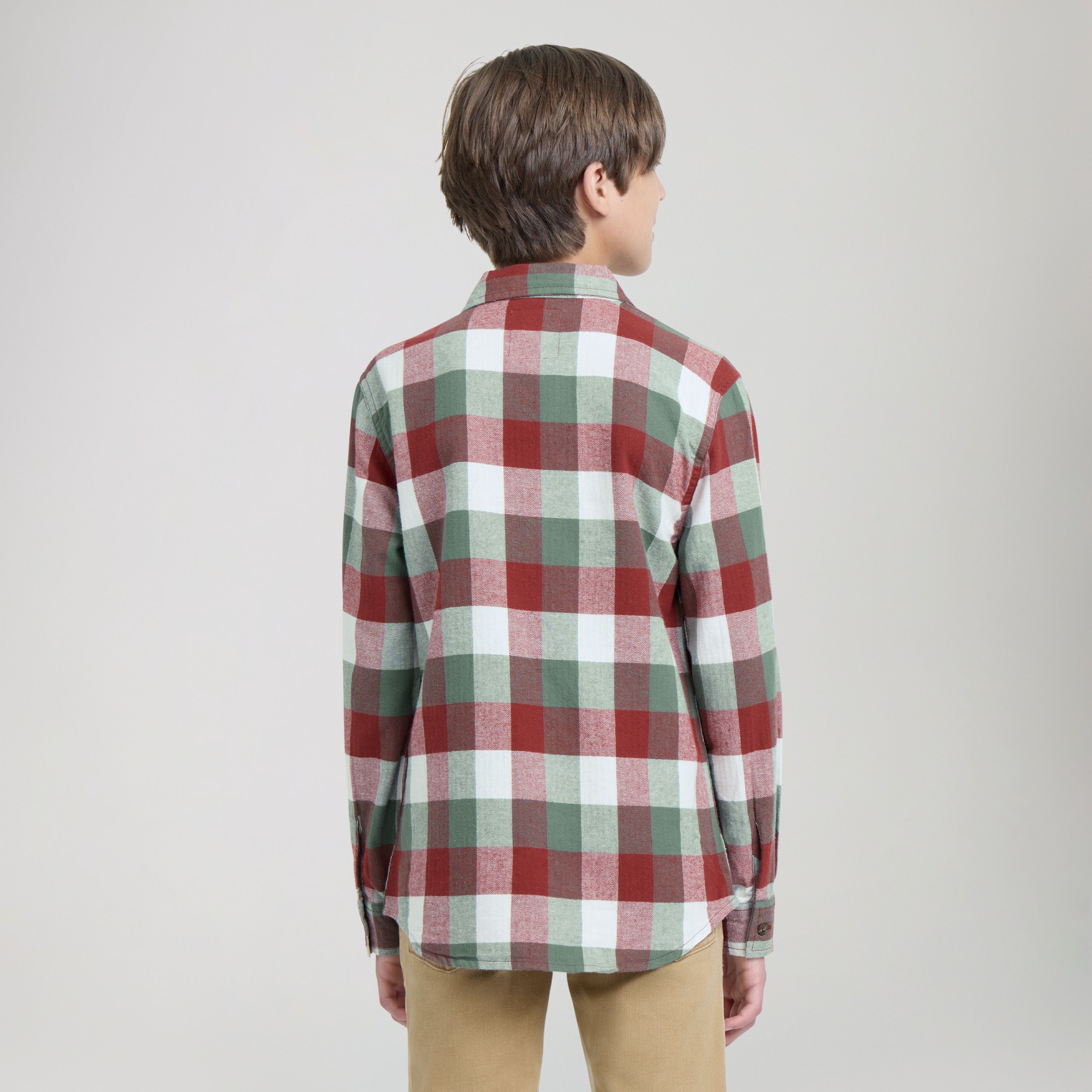 Buffalo Check Flannel Shirt Big Boys 8-20 3