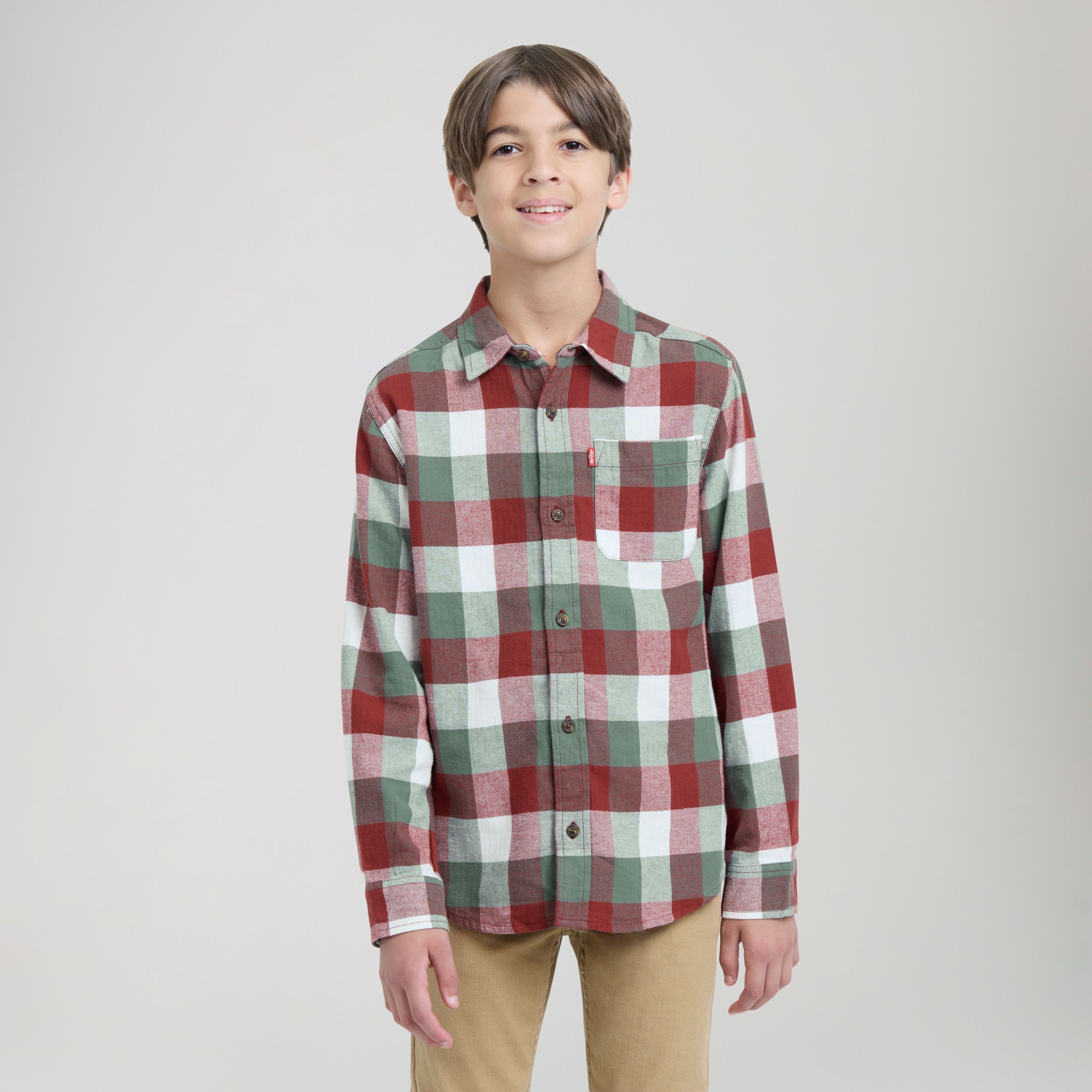 Buffalo Check Flannel Shirt Big Boys 8-20 11