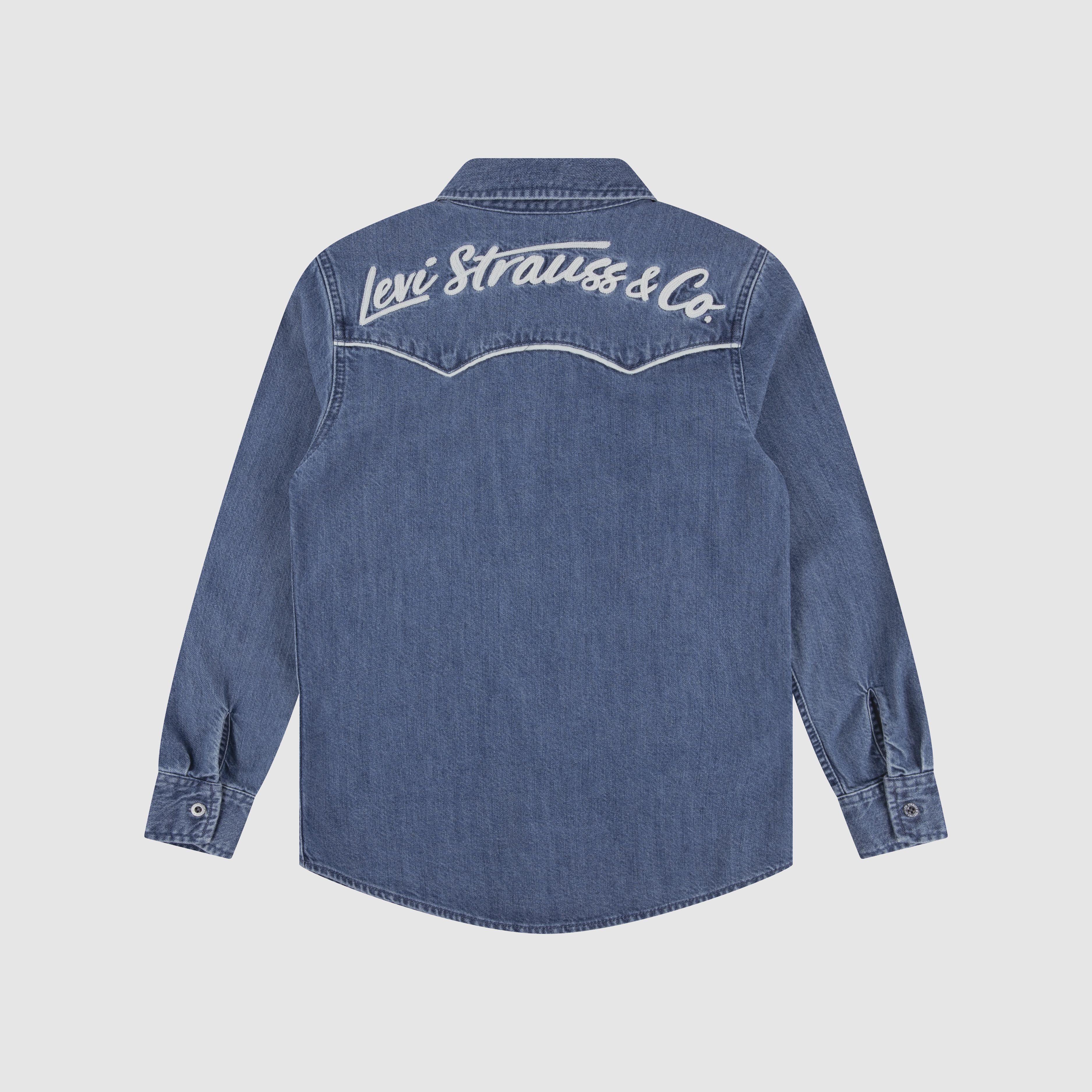 Logo Western Shirt Big Boys 8-20 2