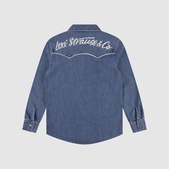 Logo Western Shirt Big Boys 8-20 — Tarnation - Blue 2