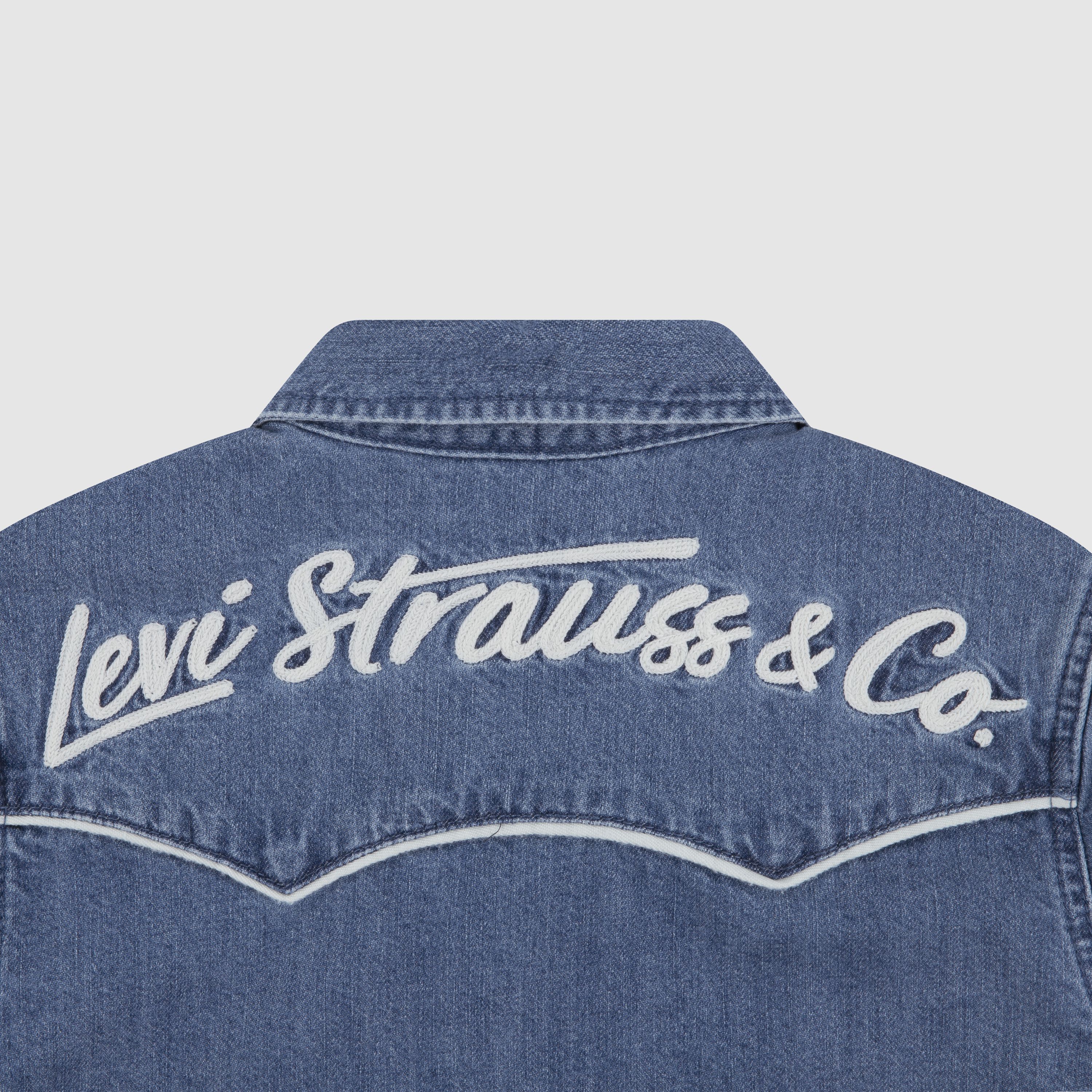 Logo Western Shirt Big Boys 8-20 3
