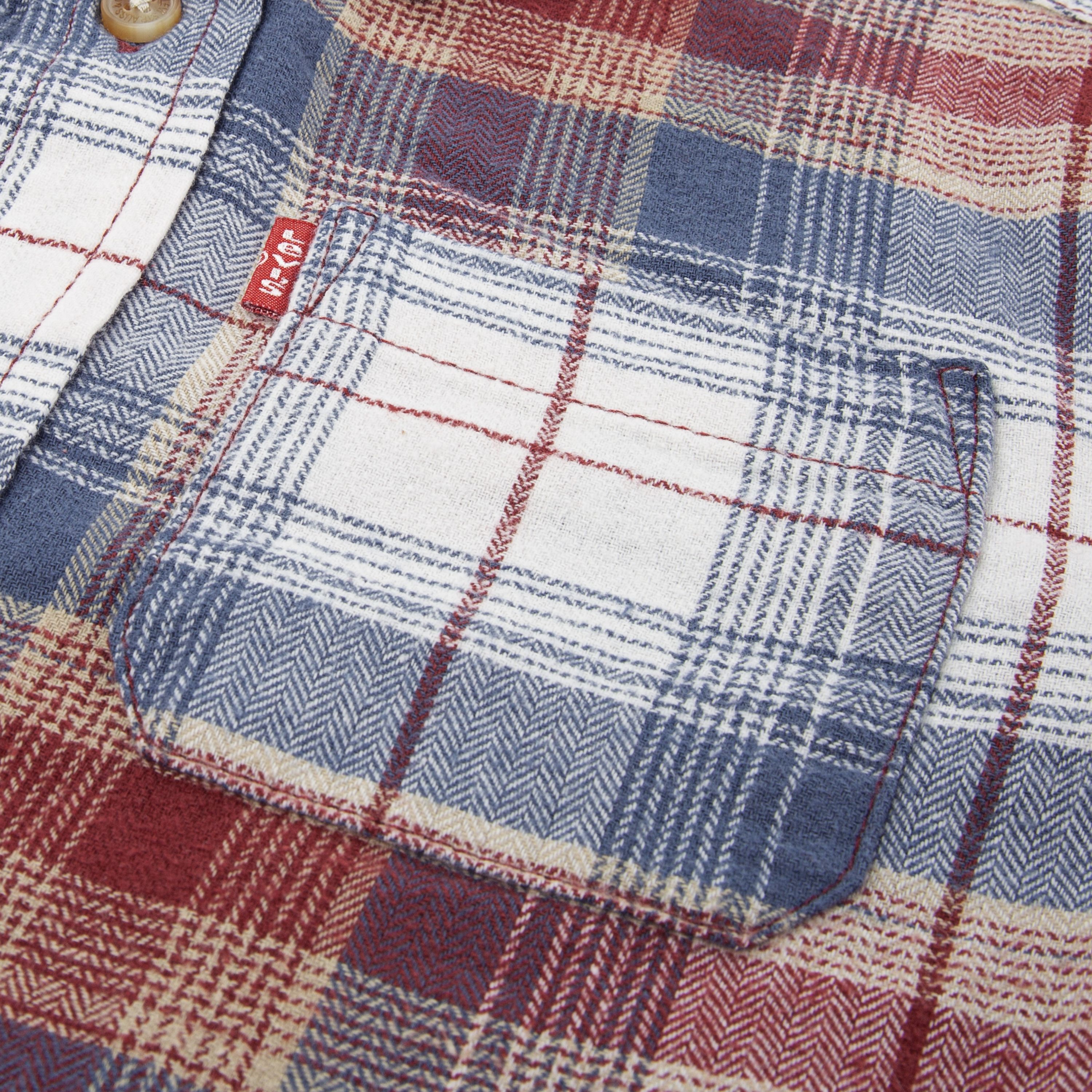 Indigo Plaid Twill Shirt Little Boys 4-6X 3