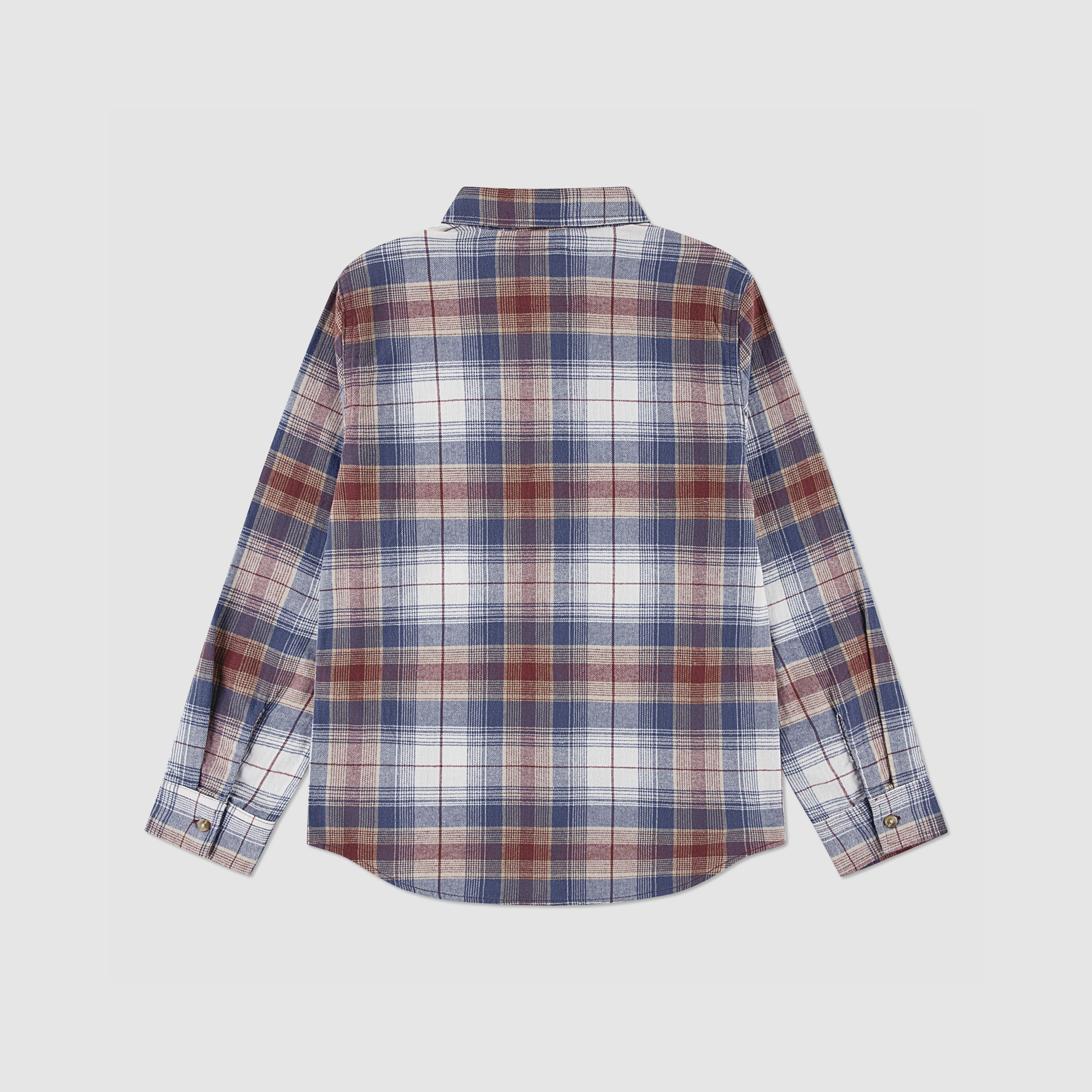 Indigo Plaid Twill Shirt 5