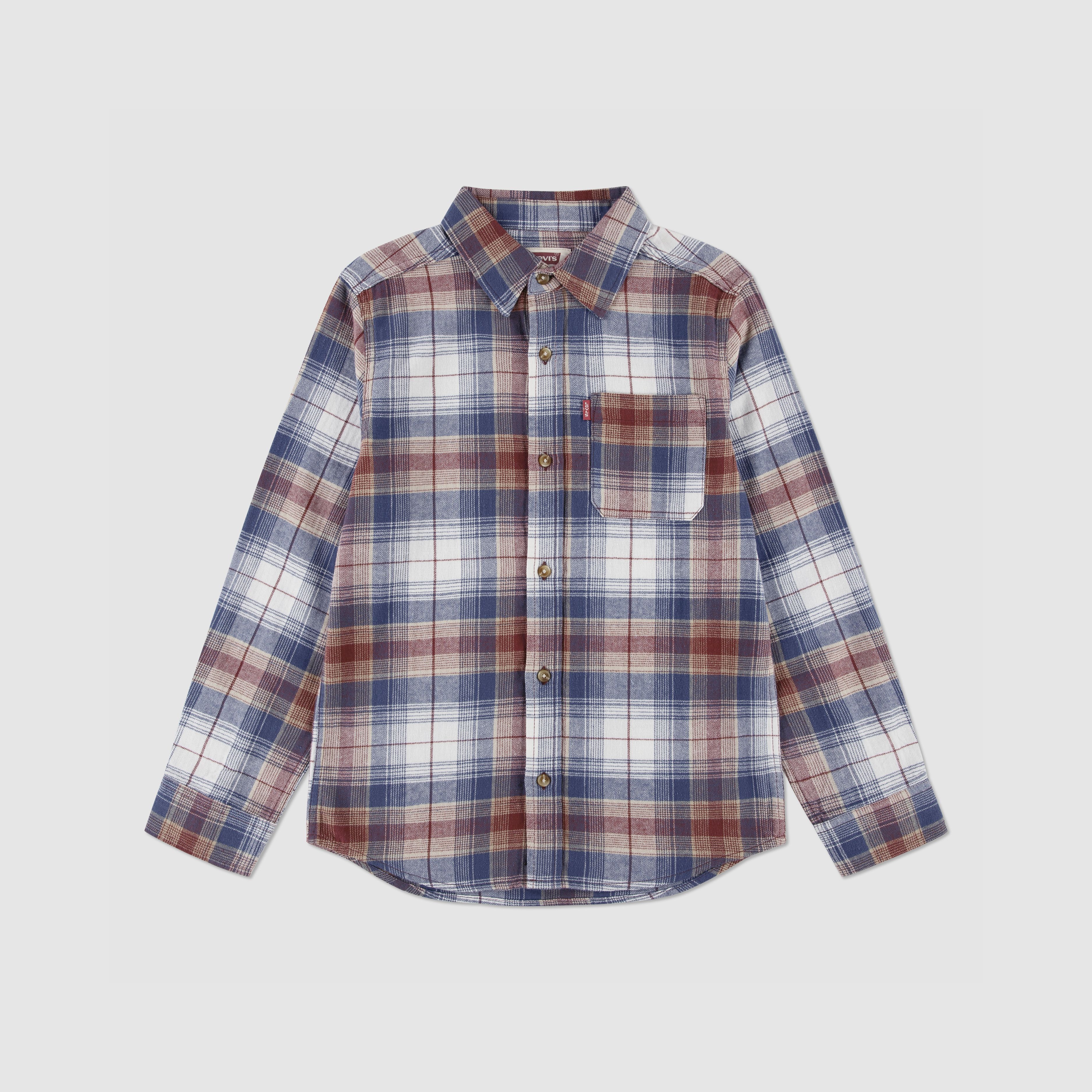 Indigo Plaid Twill Shirt 4