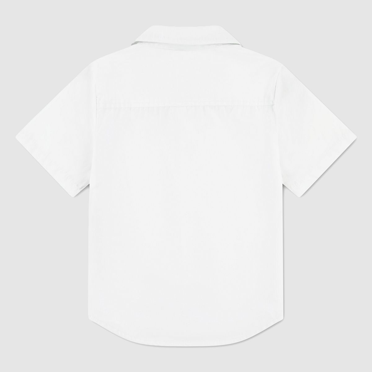 Short Sleeve Woven Shirt Toddler 2T-4T — Bright White - White