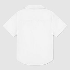 Short Sleeve Woven Shirt Toddler 2T-4T — Bright White - White 5