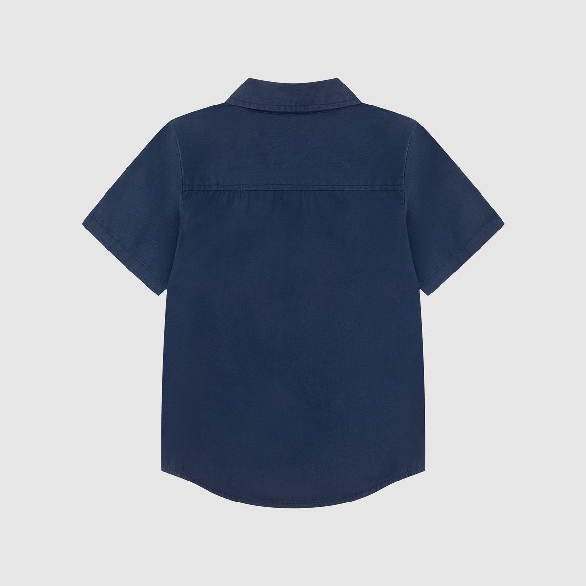 Short Sleeve Woven Shirt Little Boys 4-7 — Dress Blues - Blue