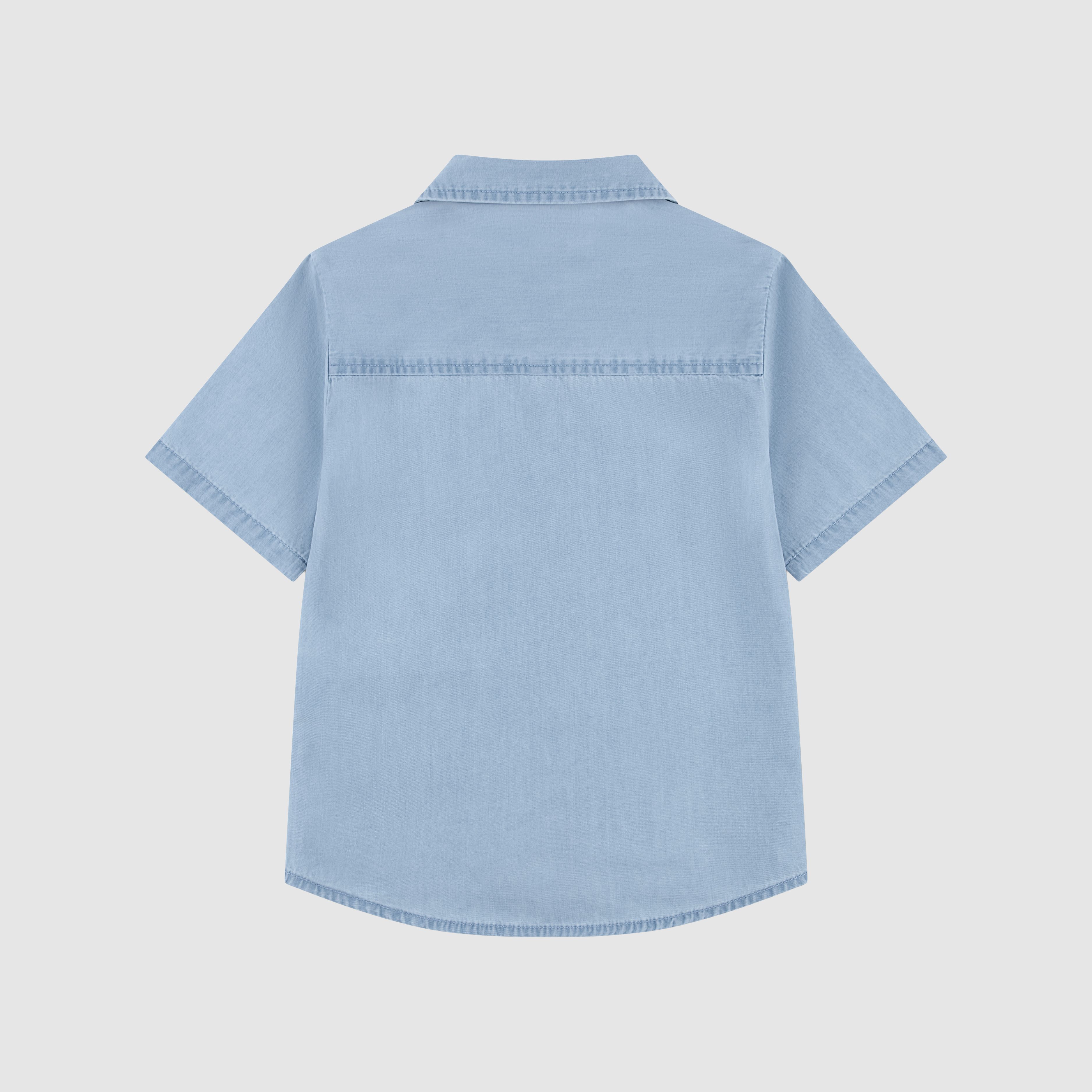 Short Sleeve Woven Shirt Little Boys 4-7 5