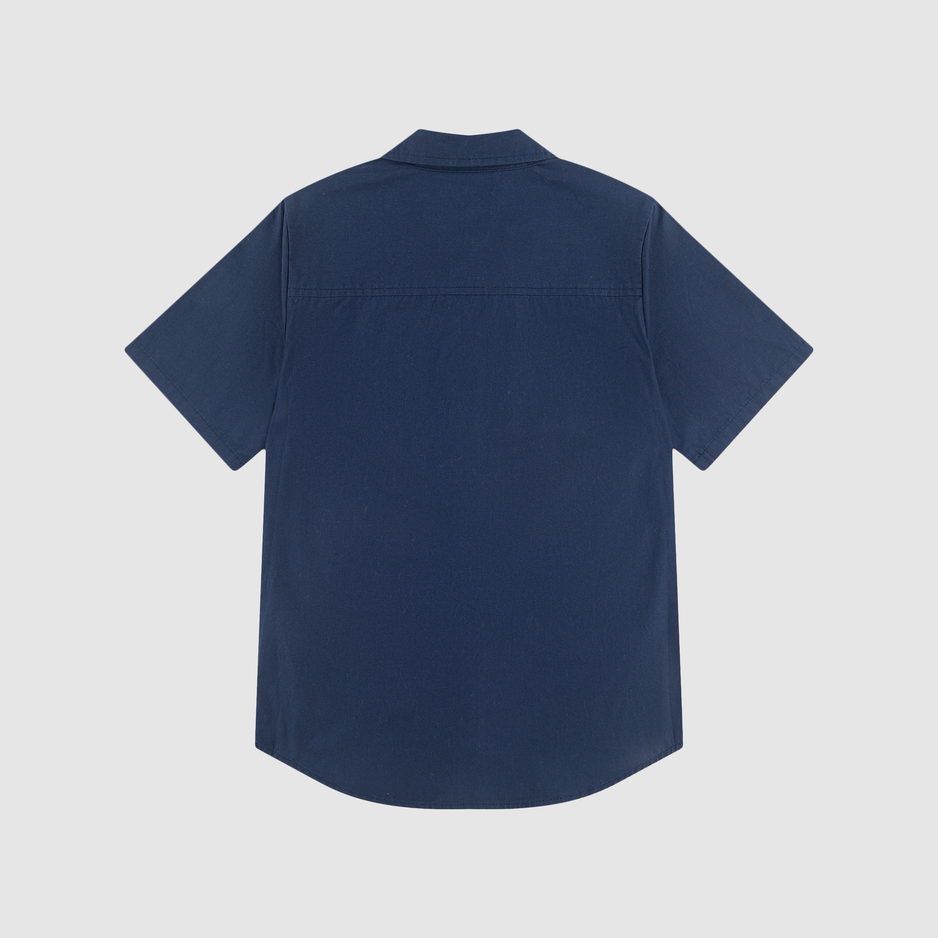 Short Sleeve Woven Shirt Big Boys 8-20 6
