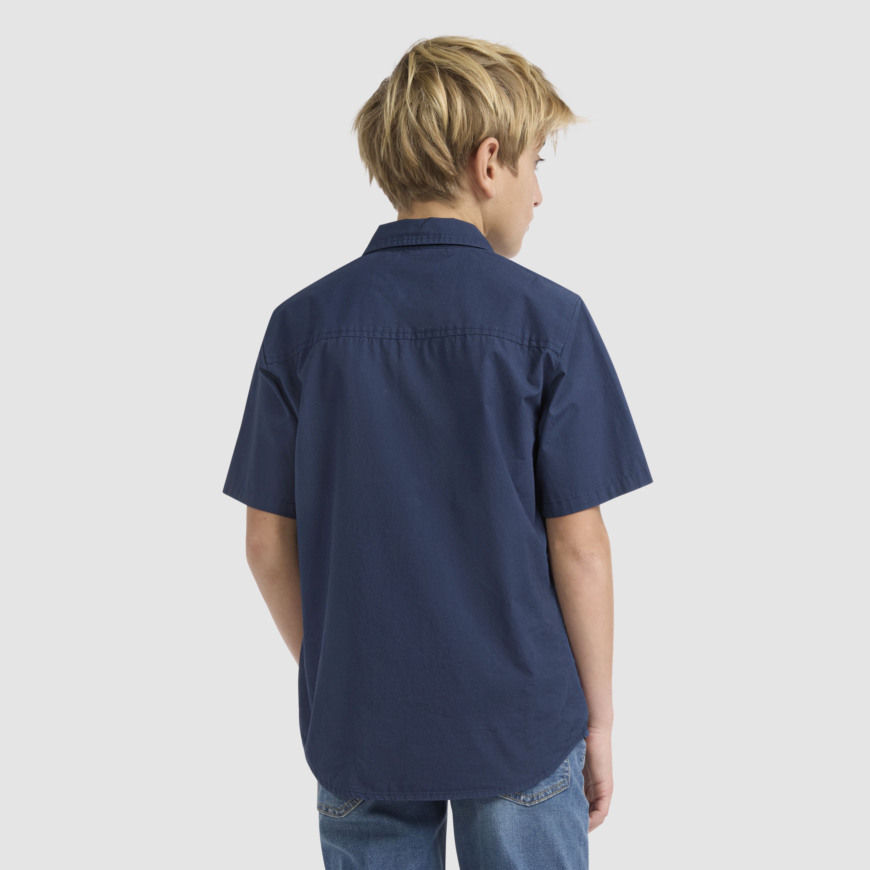 Short Sleeve Woven Shirt Big Boys 8-20 2