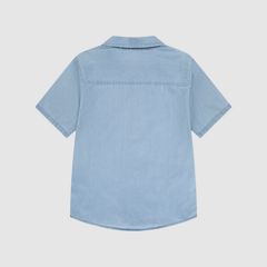 Short Sleeve Woven Shirt Big Boys 8-20 — Avalon - Light Wash 2