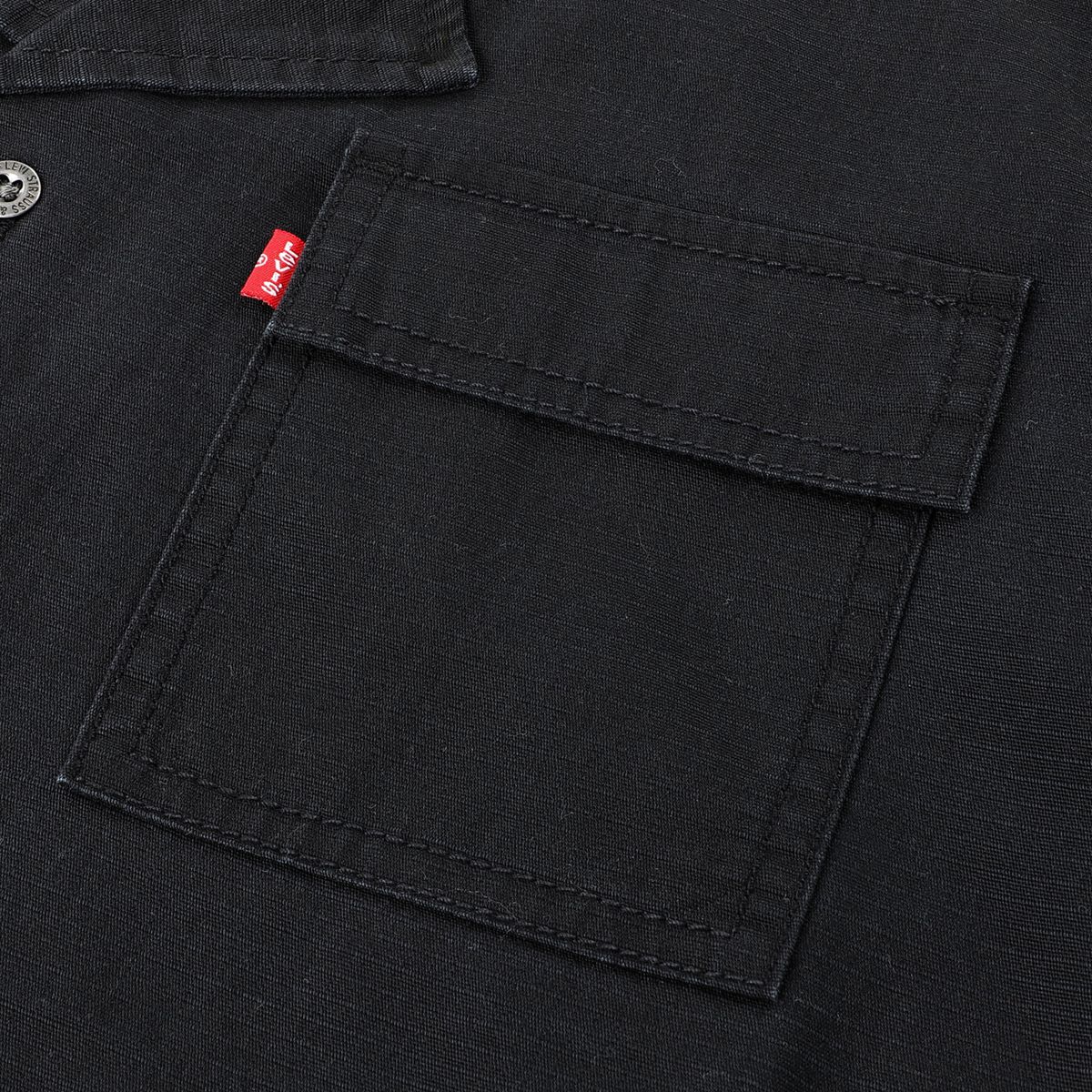 Utility Shirt Big Boys 8-20 — Jet Black - Black