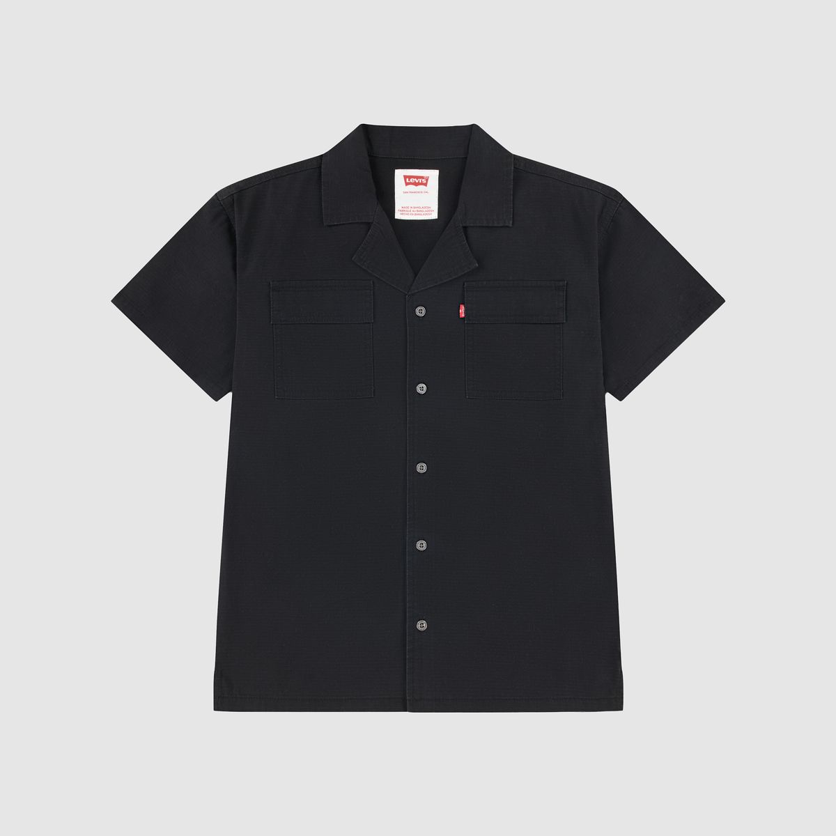 Utility Shirt Big Boys 8-20 — Jet Black - Black