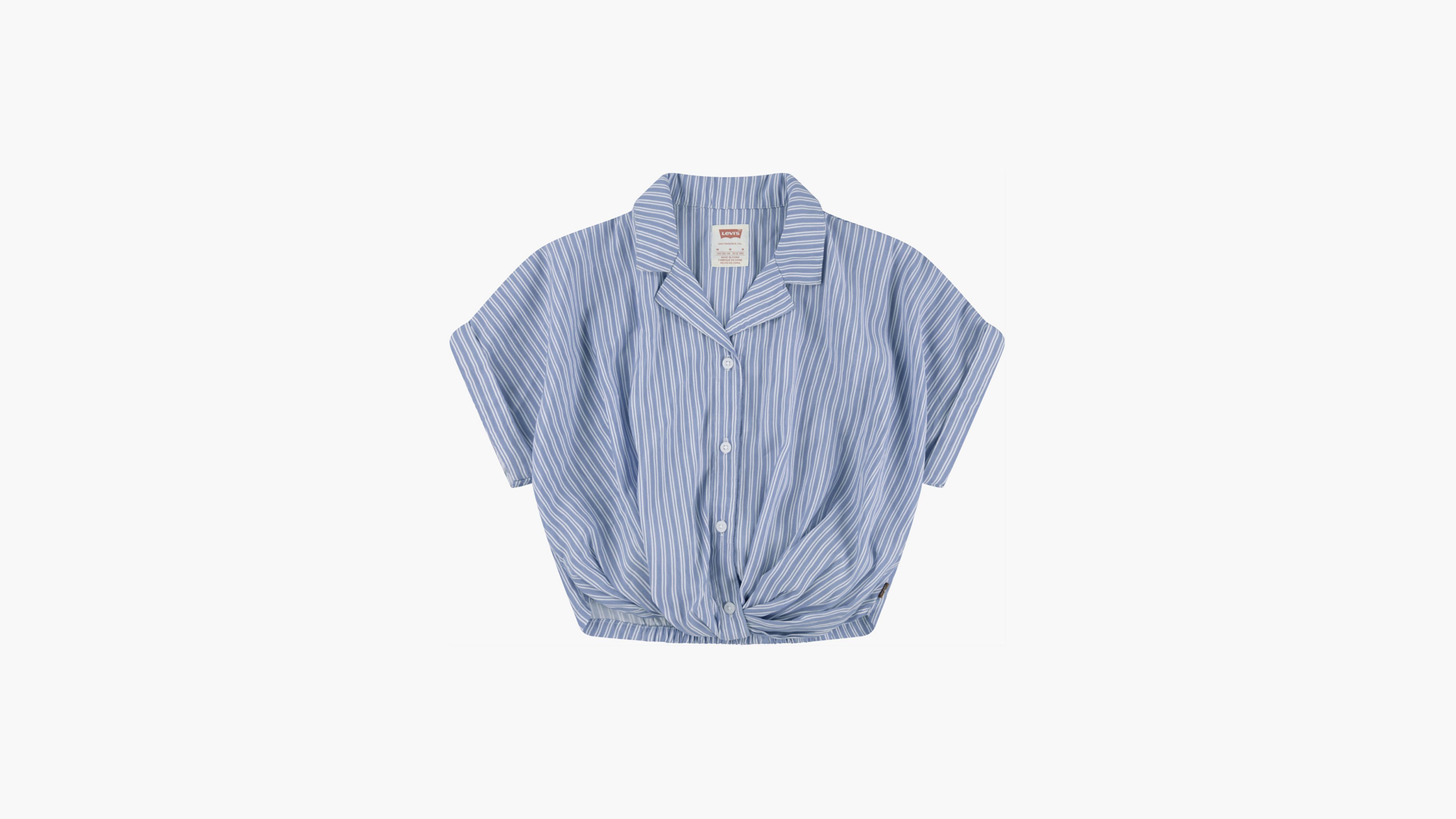 Twist Button Up Top Big Girls S-XL 1