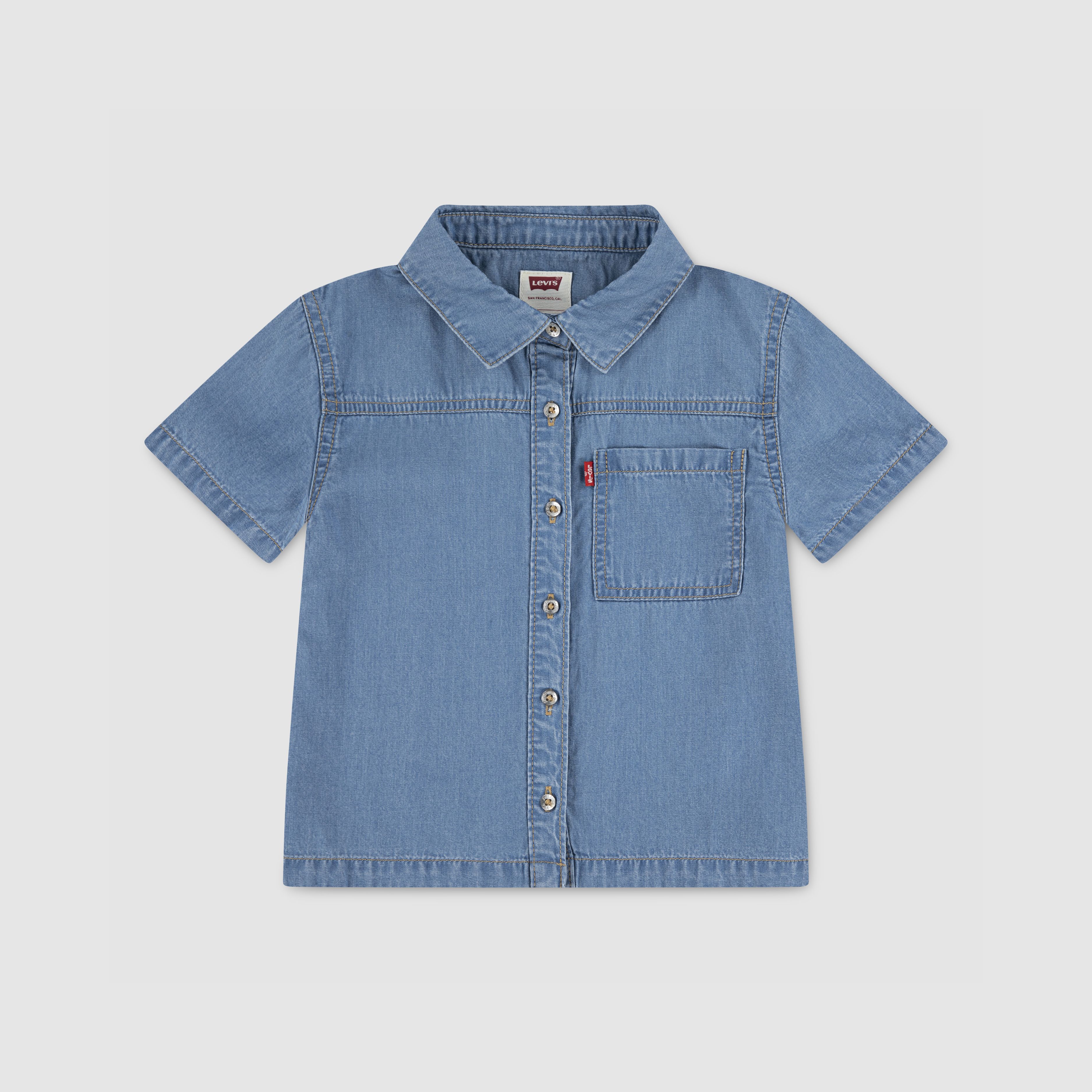 Ss Denim Top Little Girls 4-6X 1