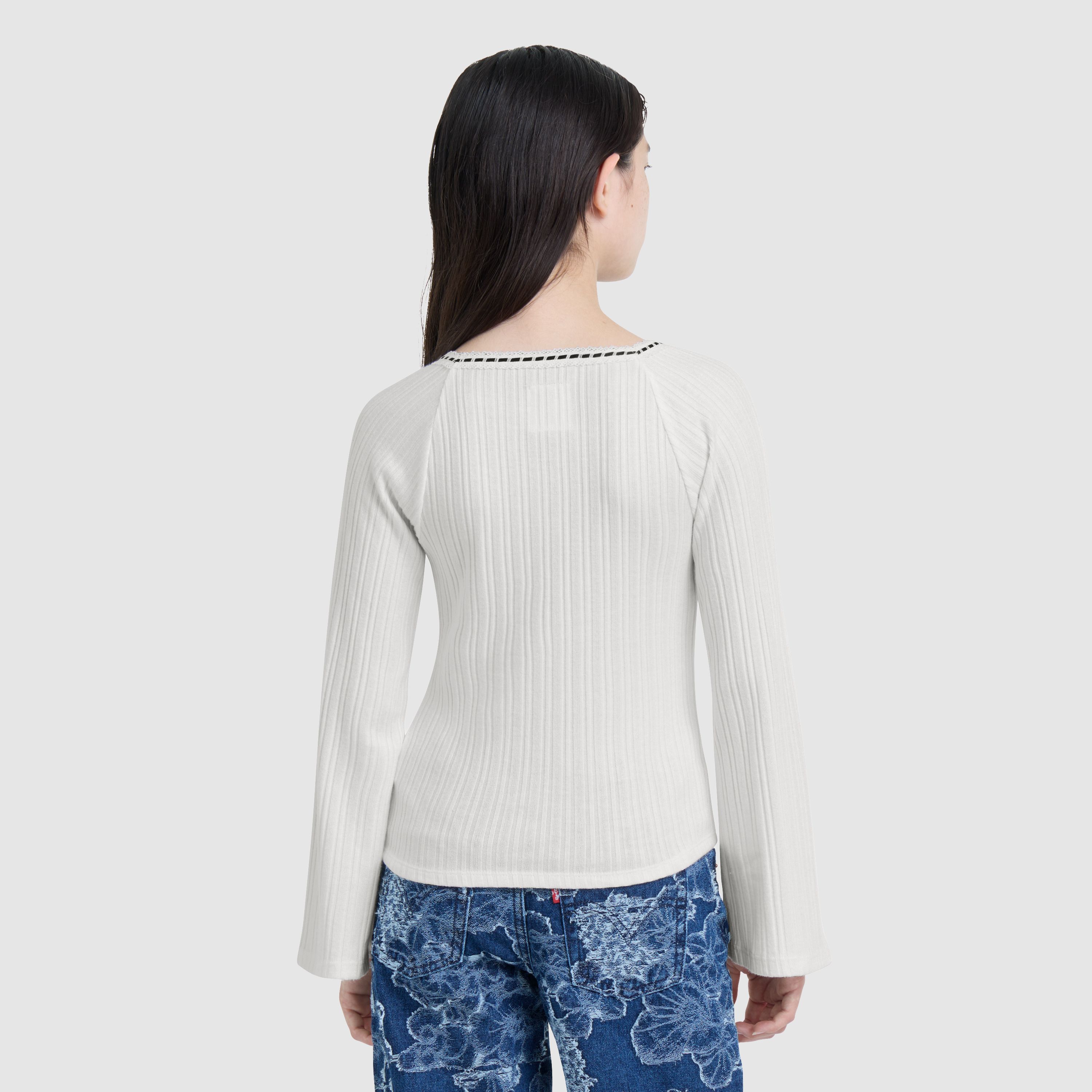 Bell Sleeve Longsleeve Top Big Girls 7-16 3