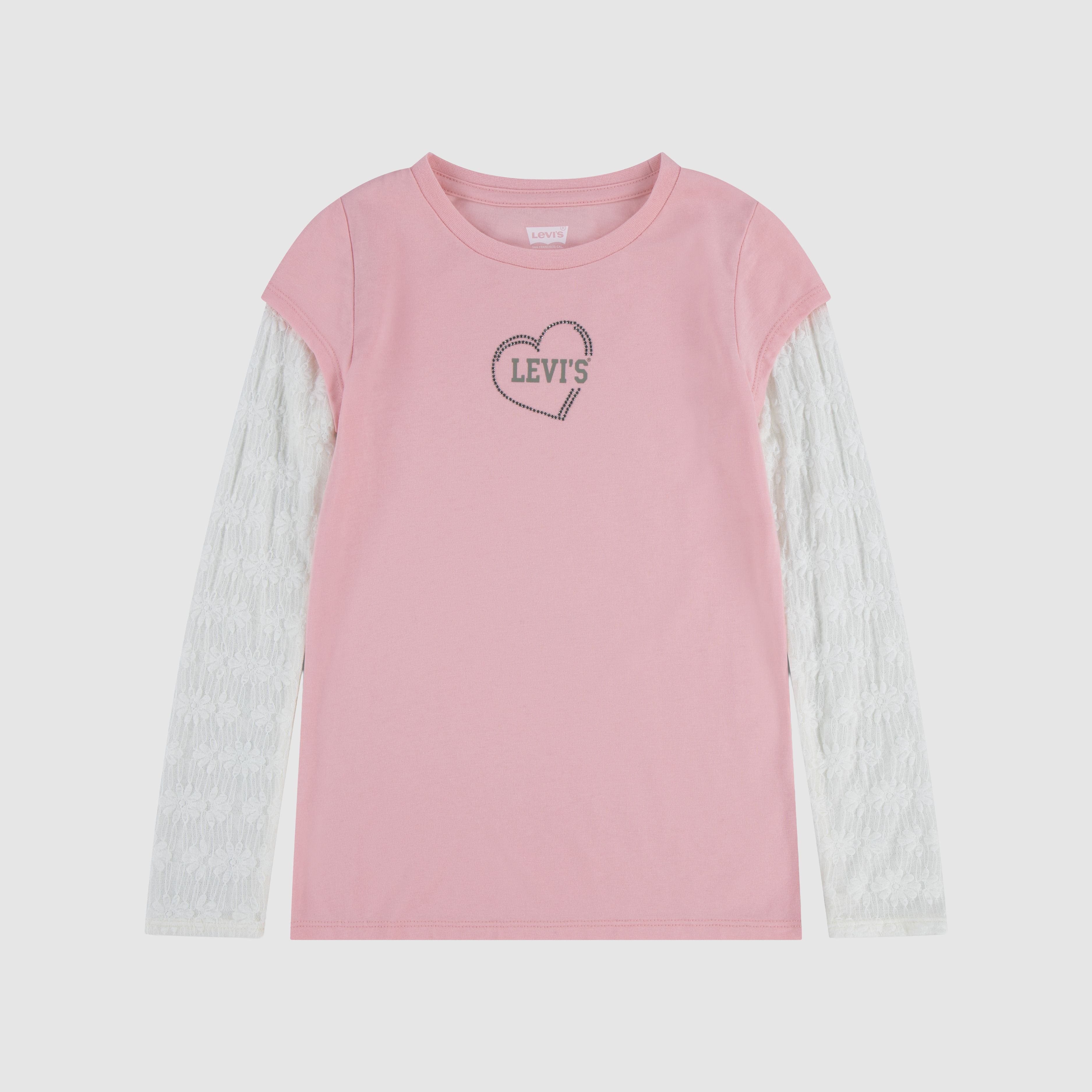 Twofer Longsleeve Knit Top Little Girls 4-6X 12