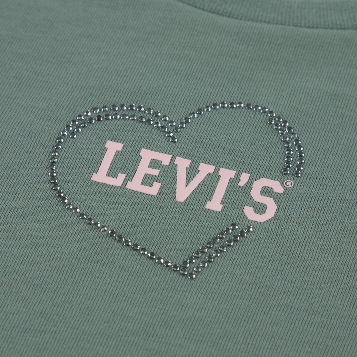 Twofer Longsleeve Knit Top Little Girls 4-6X — Sea Spray - Green