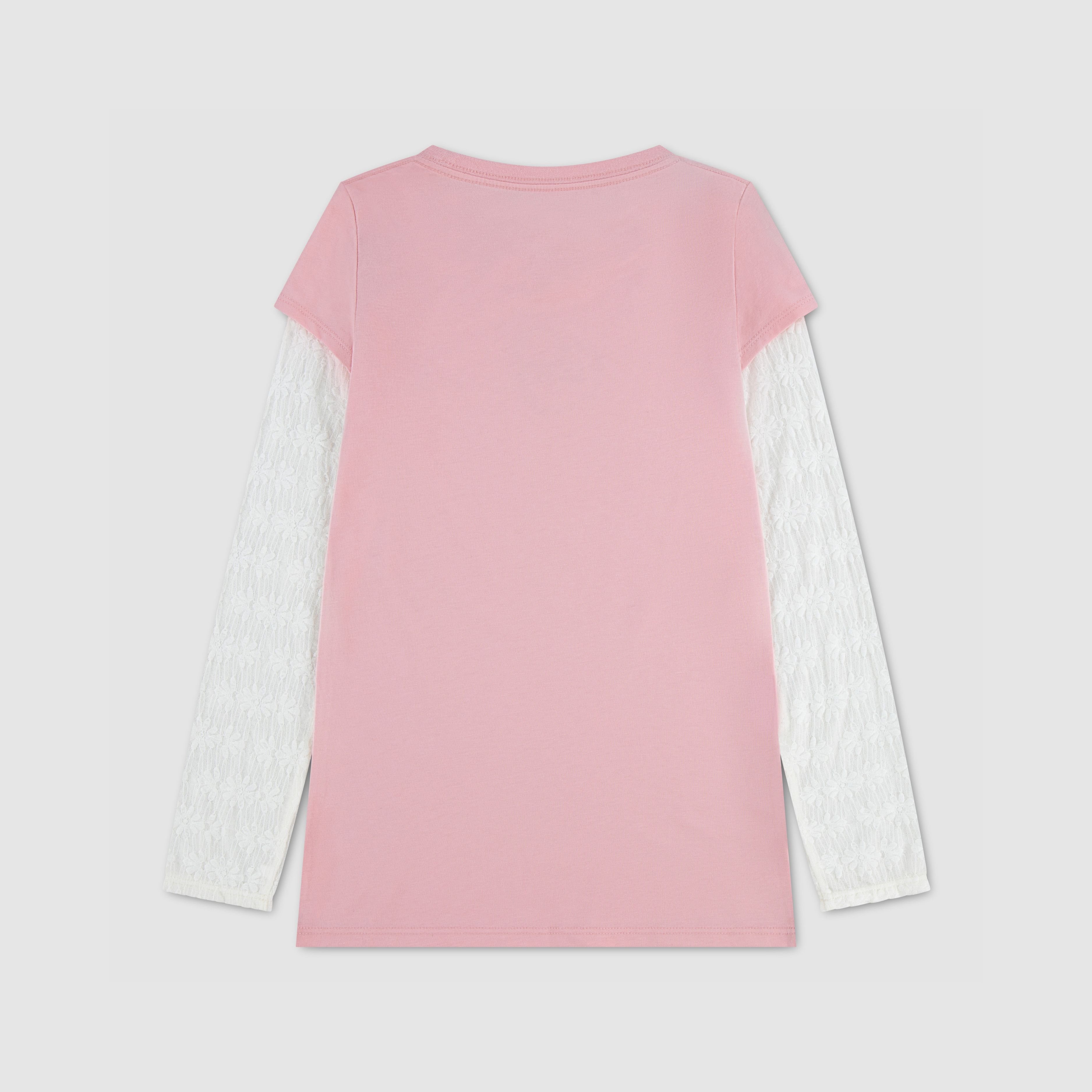 Twofer Longsleeve Knit Top Big Girls 7-16 2