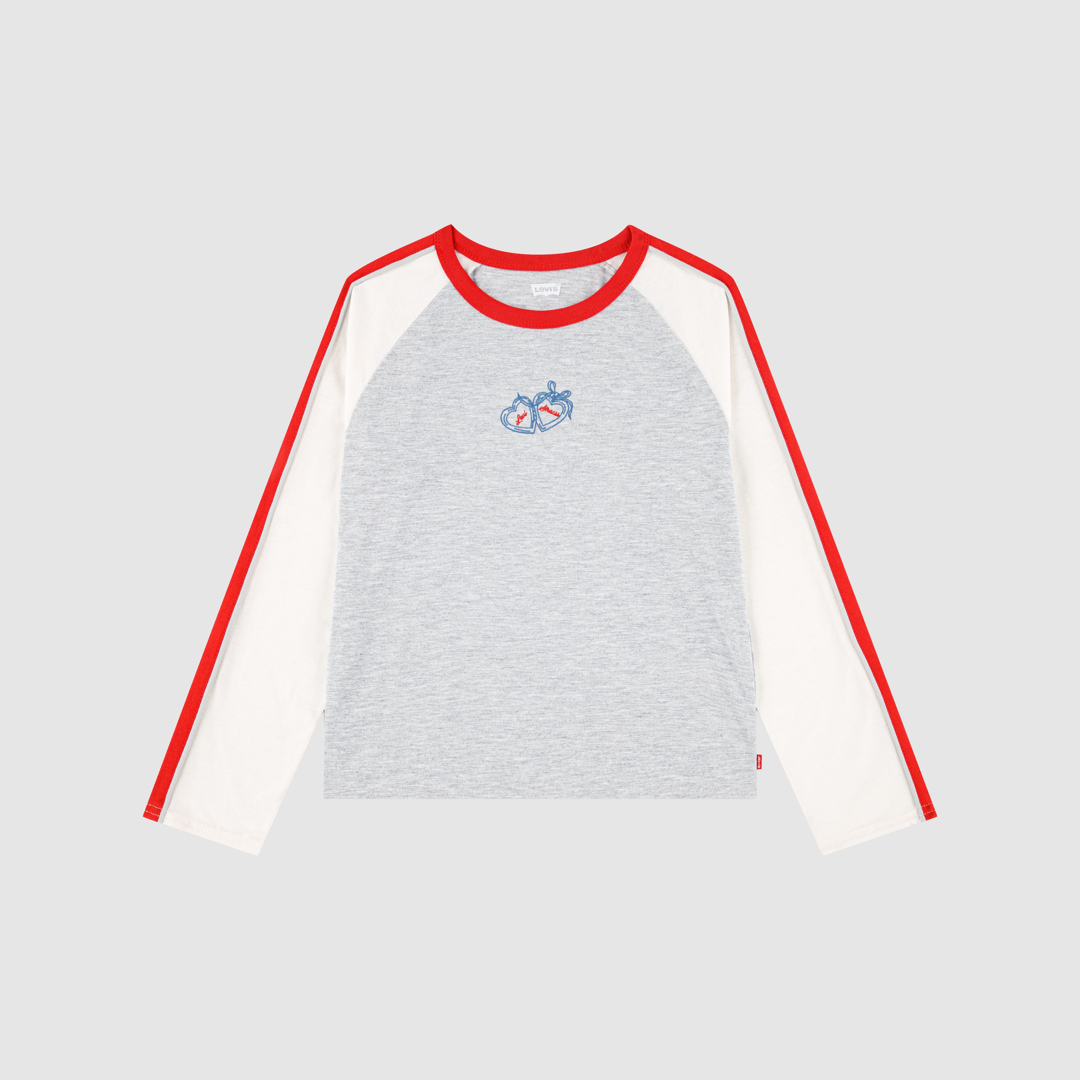 Baseball Longsleeve Top Big Girls 7-16 9