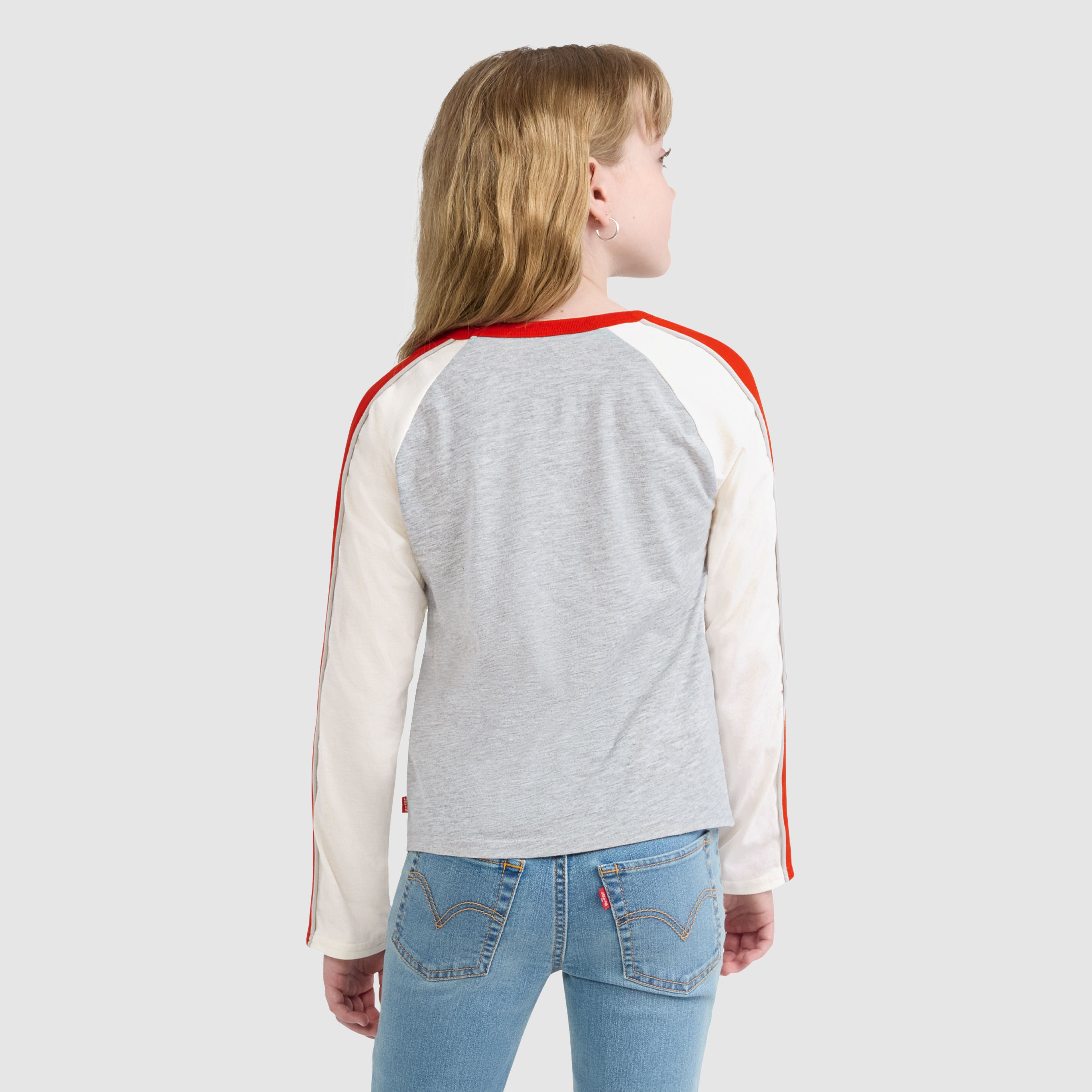 Baseball Longsleeve Top Big Girls 7-16 3