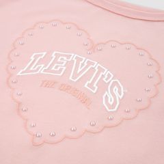 Longsleeve Heart Knit Top Big Girls 7-16 — Powder Pink - Pink 3