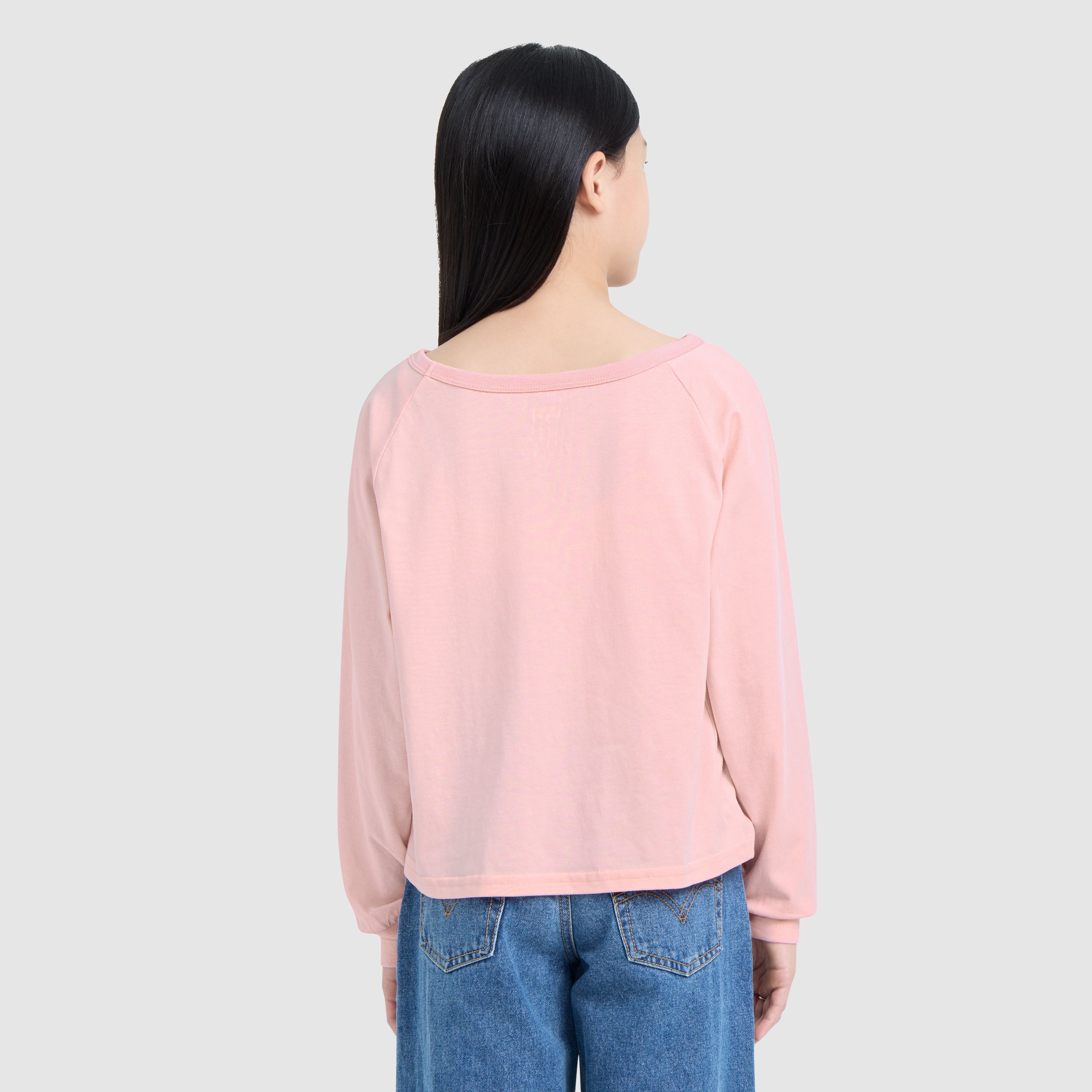 Longsleeve Heart Knit Top Big Girls 7-16 3