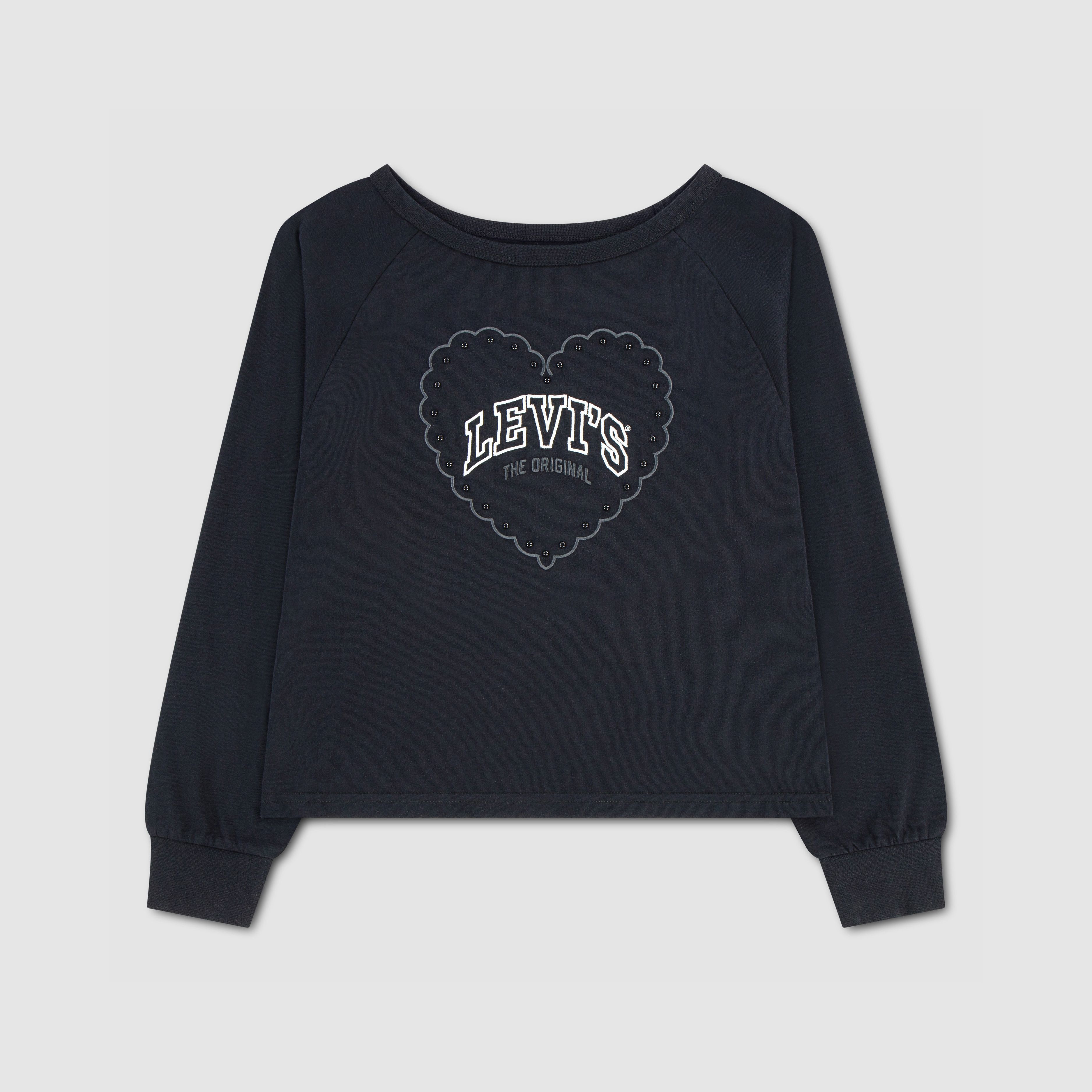 Longsleeve Heart Knit Top Big Girls 7-16 9