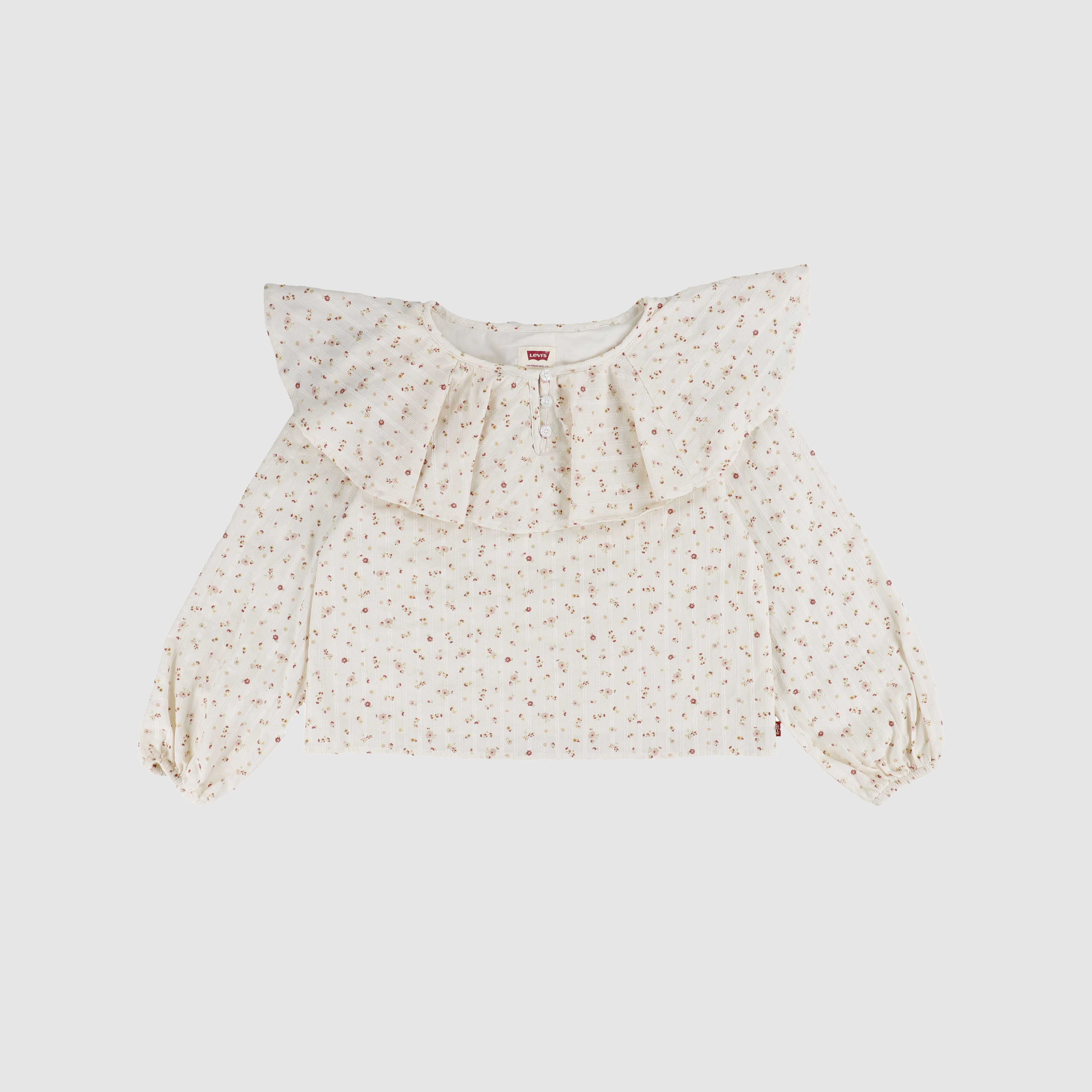 Longsleeve Ruffle Top Big Girls 7-16 12