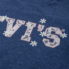 Cinched Sleeve Knit Top Big Girls 7-16 — Blue Indigo - Blue 3