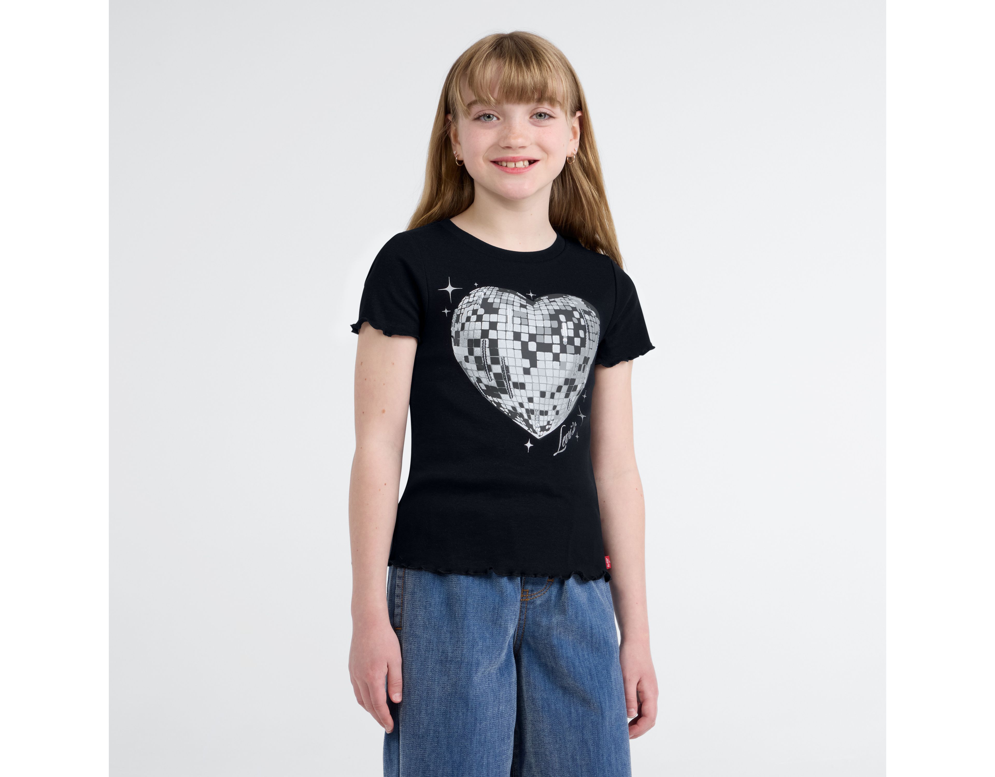 Disco Ball Knit Top Big Girls 7-16