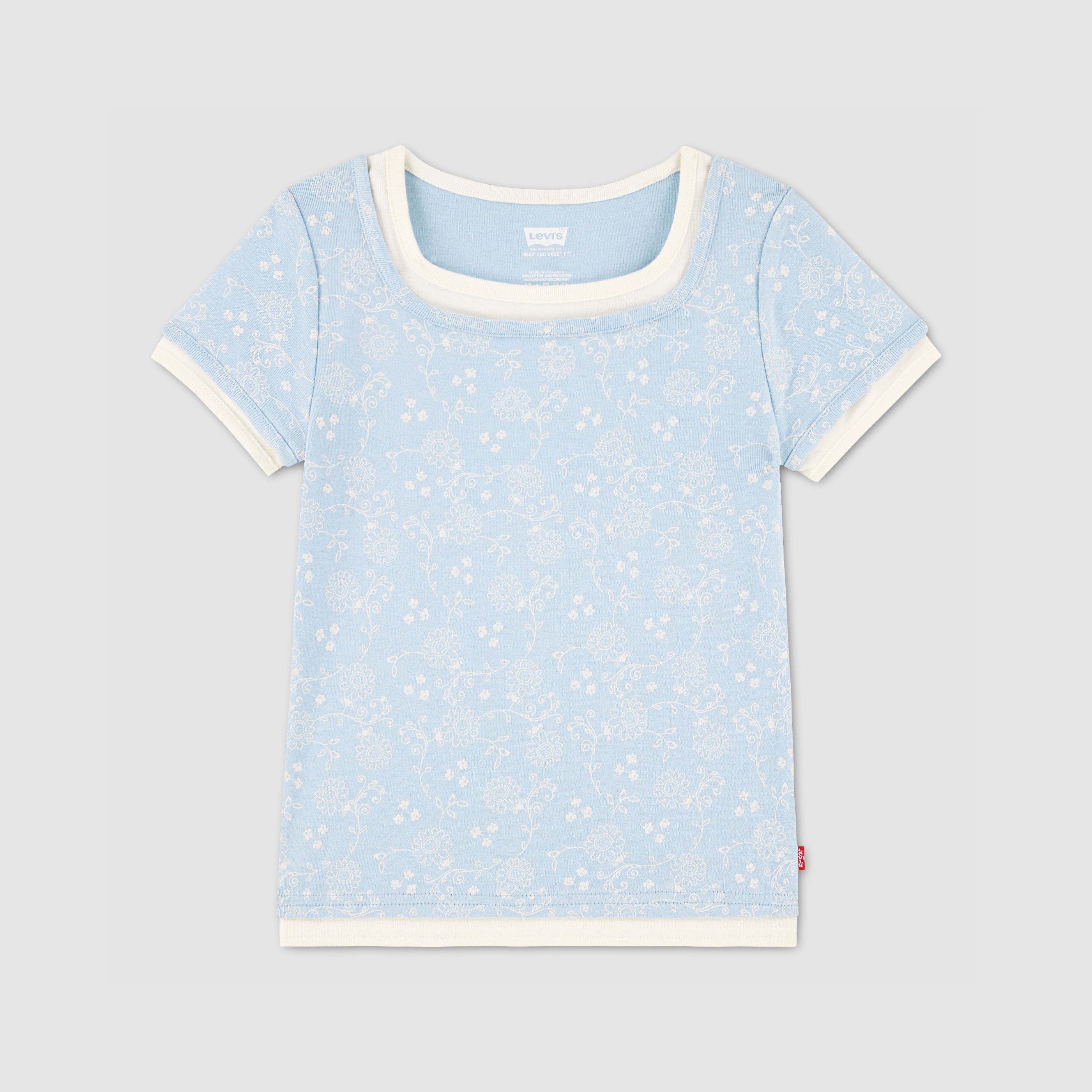 Layered Top Big Girls 7-16 1