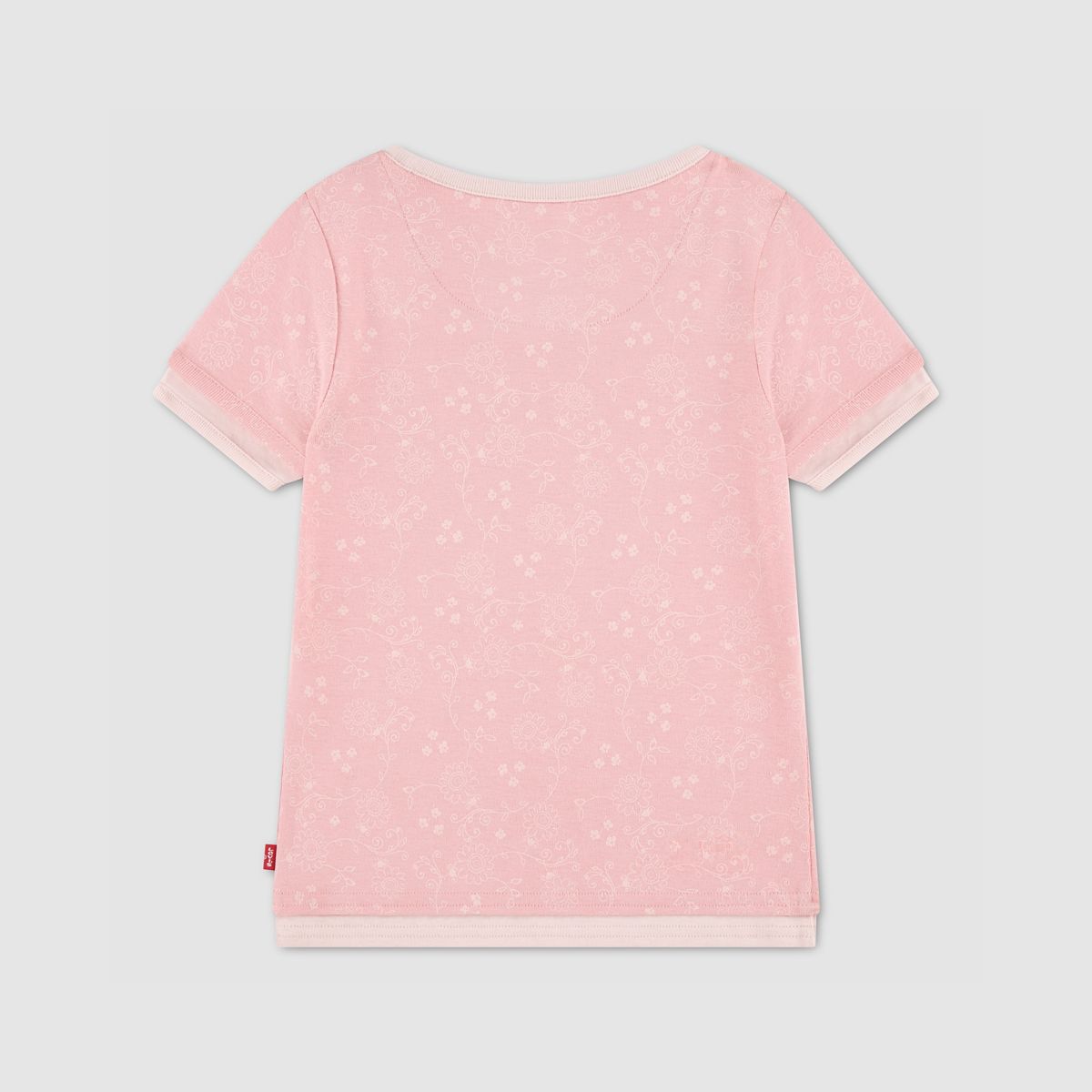 Layered Top Big Girls 7-16 — Powder Pink - Pink