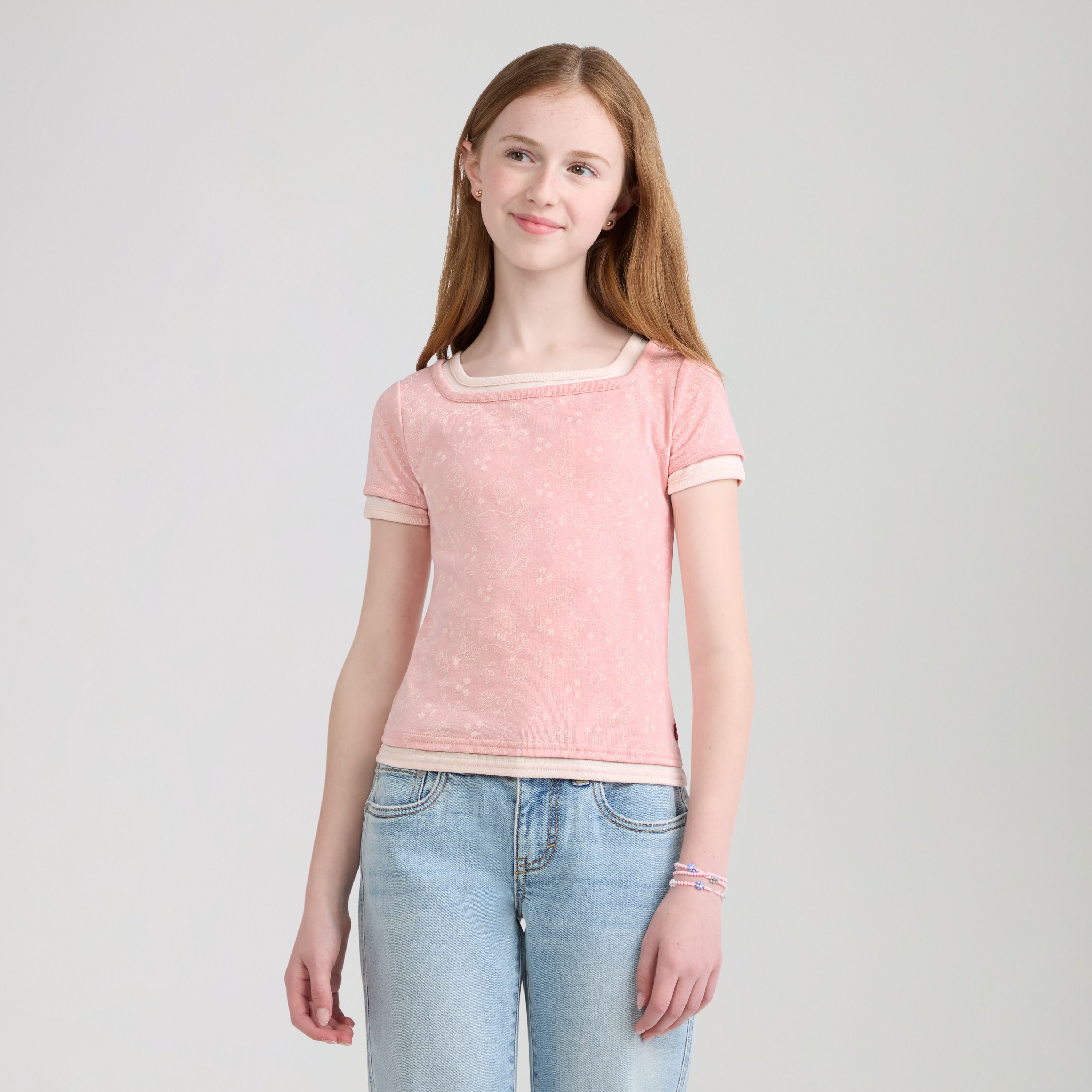Layered Top Big Girls 7-16 15