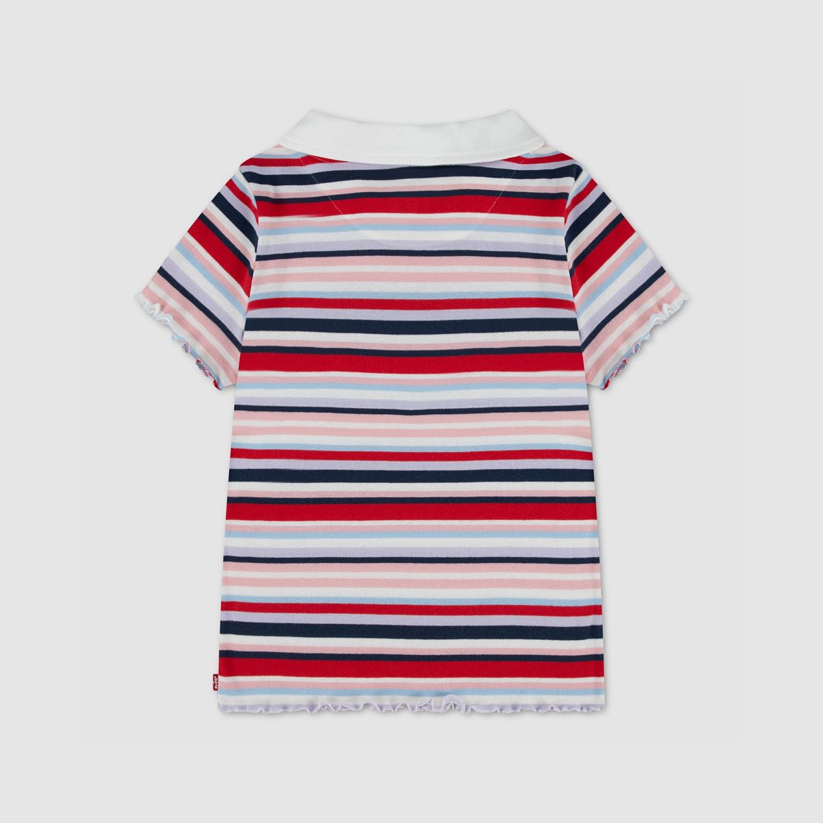 Polo Knit Top Toddler Girls 2T-4T — Egret - White