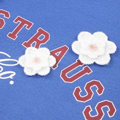 Varsity Knit Top Big Girls 7-16 — Delft - Blue 6